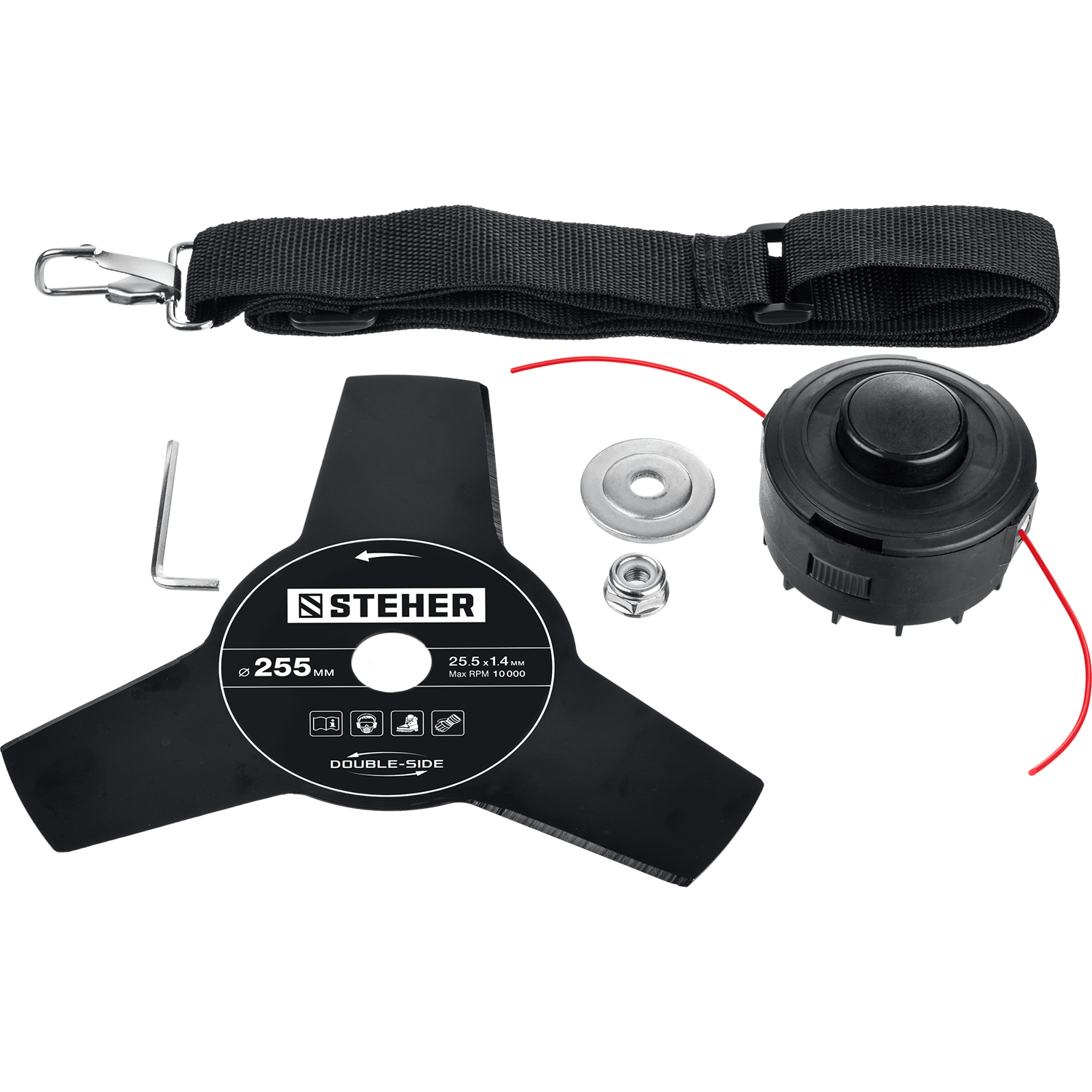 STEHER 1300 Вт, ш/с 38 см, сетевая коса (SEH-38-1300) — фото 12