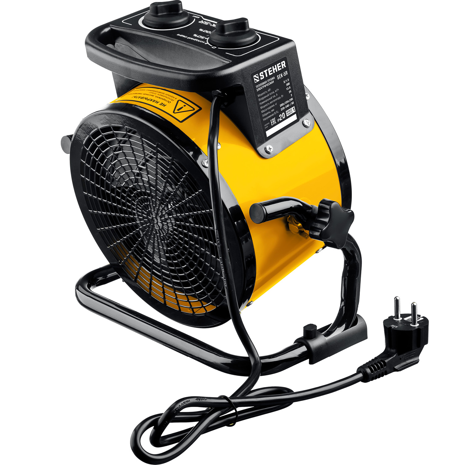 STEHER 3 кВт, электрическая тепловая пушка (SEK-5R) — фото 6