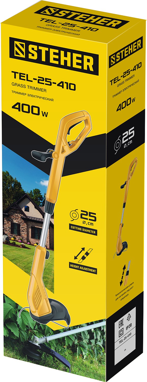 STEHER 400 Вт, ш/с 25 см, сетевой триммер (TEL-25-410) — фото 10