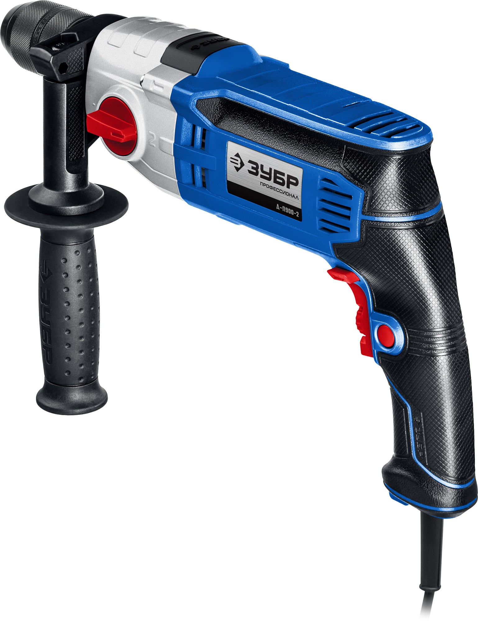 ЗУБР 900 Вт, 13 мм, безударная дрель, 2-скоростная, мет. корпус, Профессионал (Д-П900-2) — фото 4