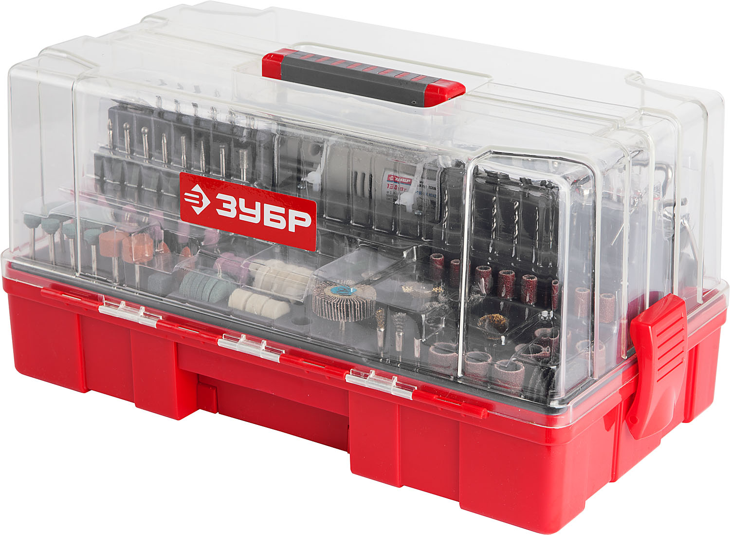 ЗУБР 242 предмета, 130 Вт, набор мини-насадок с гравером (ЗГ-130ЭК H242) — фото 5