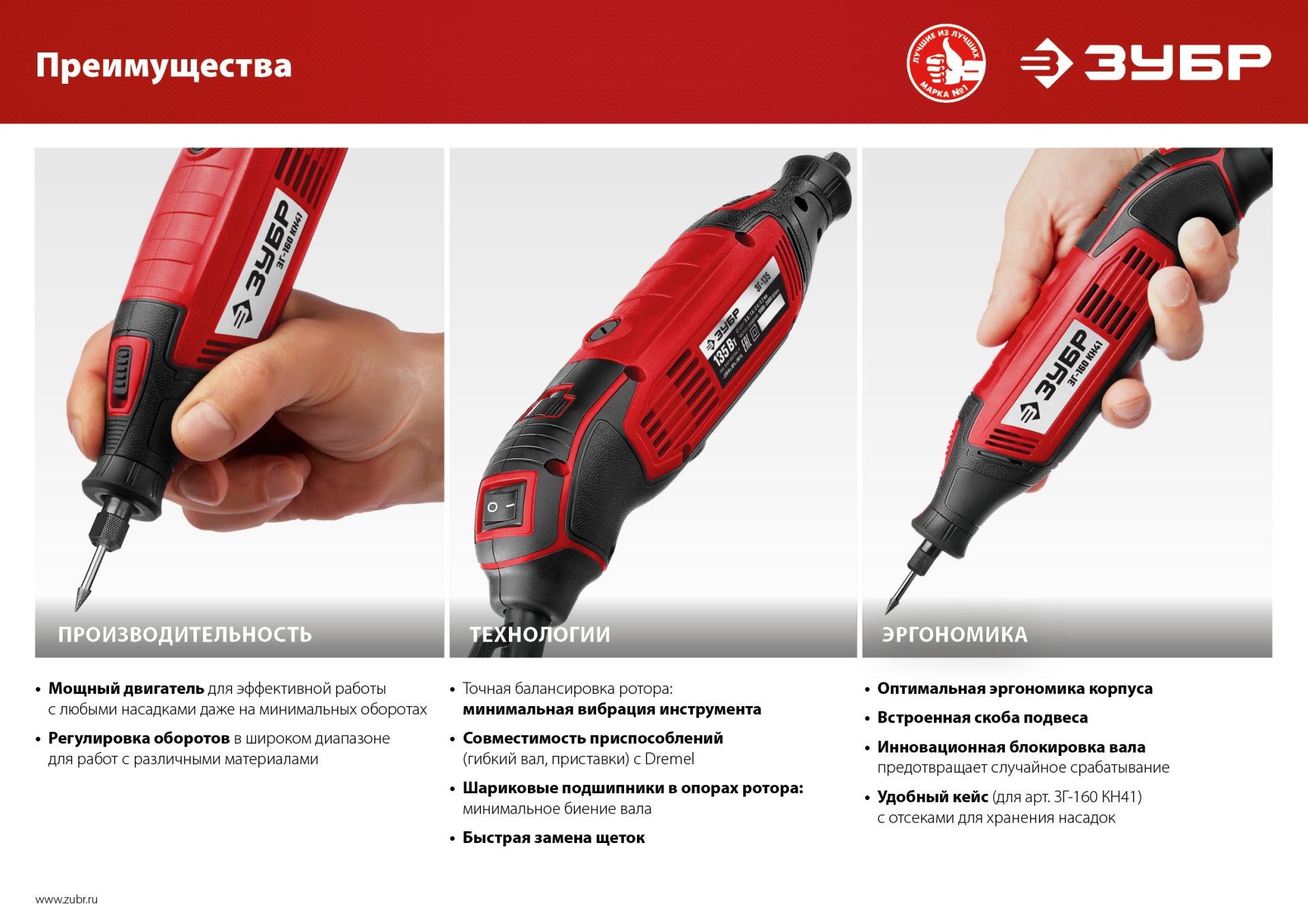 ЗУБР 135 Вт, d 3.2 мм, электрический гравер (ЗГ-135) — фото 13