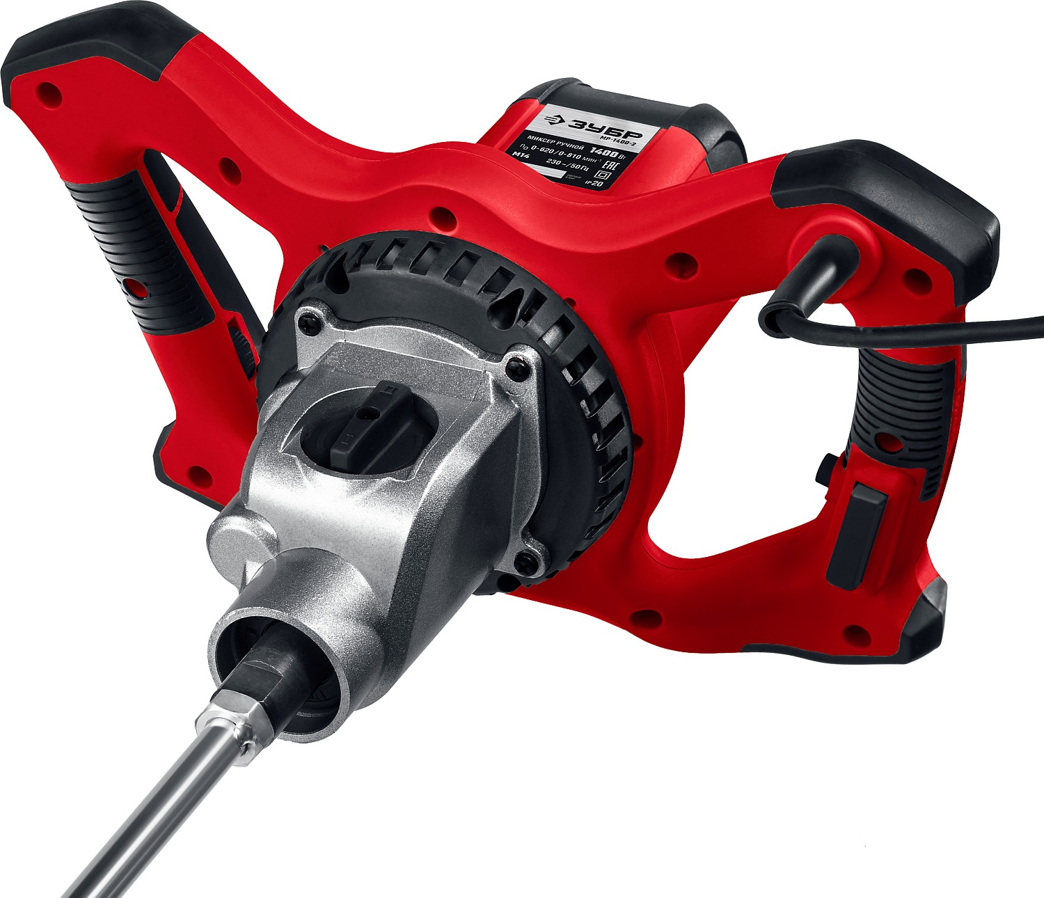 ЗУБР 1400 Вт, М14, строительный миксер, 2 скорости (МР-1400-2) — фото 6