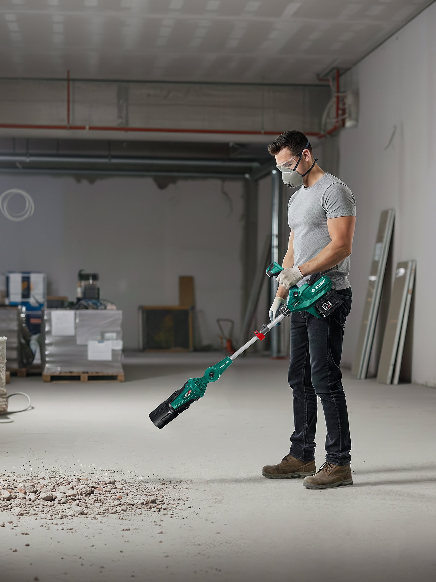 ЗУБР 40 В (2x20В), 1400 м3/ч, 2 АКБ LMS (4 Ач), воздуходувка аккумуляторная (ВА-1400-42) — фото 16