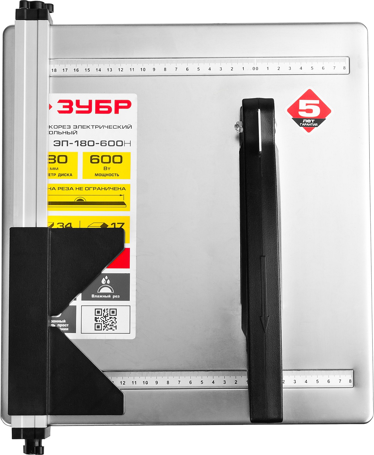 ЗУБР d 180 мм, 600 Вт, настольный электрический плиткорез (ЭП-180-600Н) — фото 7