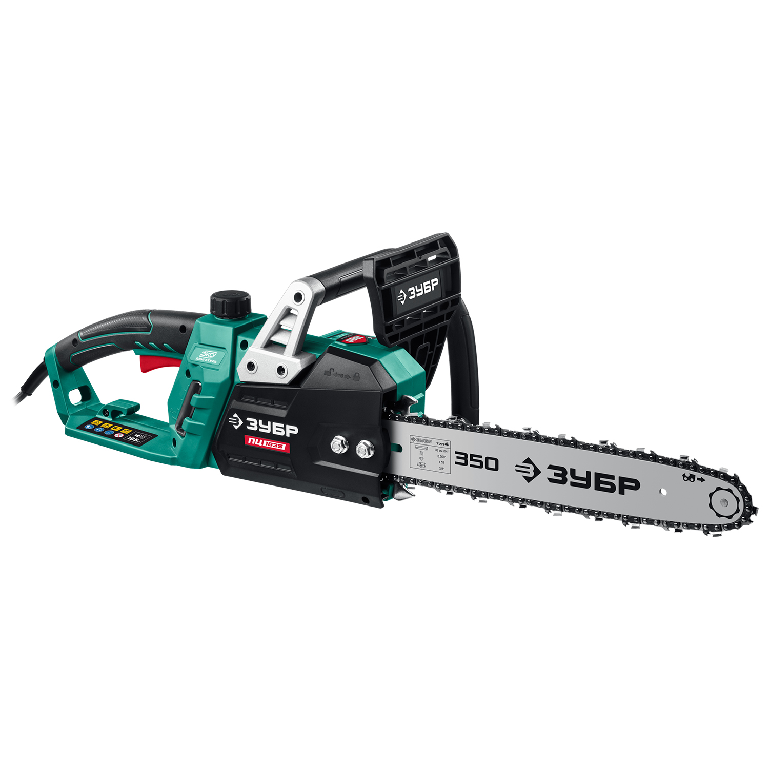 ЗУБР 1800 Вт, 35 см шина, электрическая цепная пила (ПЦ-1835) — фото 9