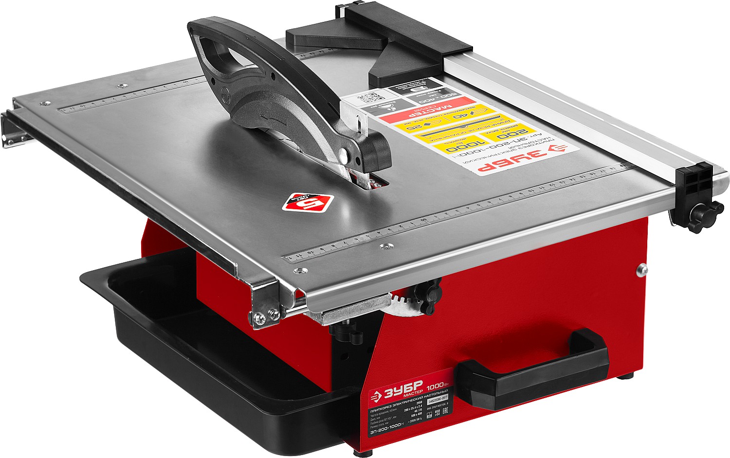 ЗУБР d 200 мм, 1000 Вт, настольный электрический плиткорез (ЭП-200-1000Н) — фото 4