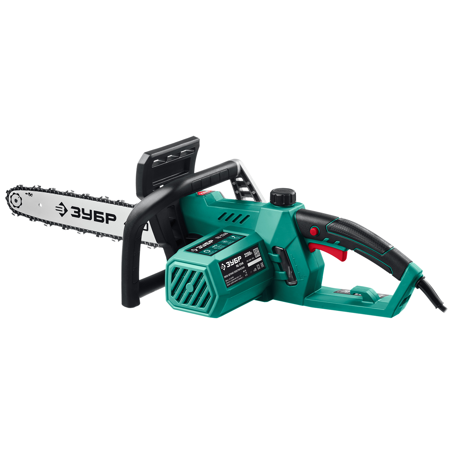 ЗУБР 2200 Вт, 40 см шина, электрическая цепная пила (ПЦ-2240) — фото 10