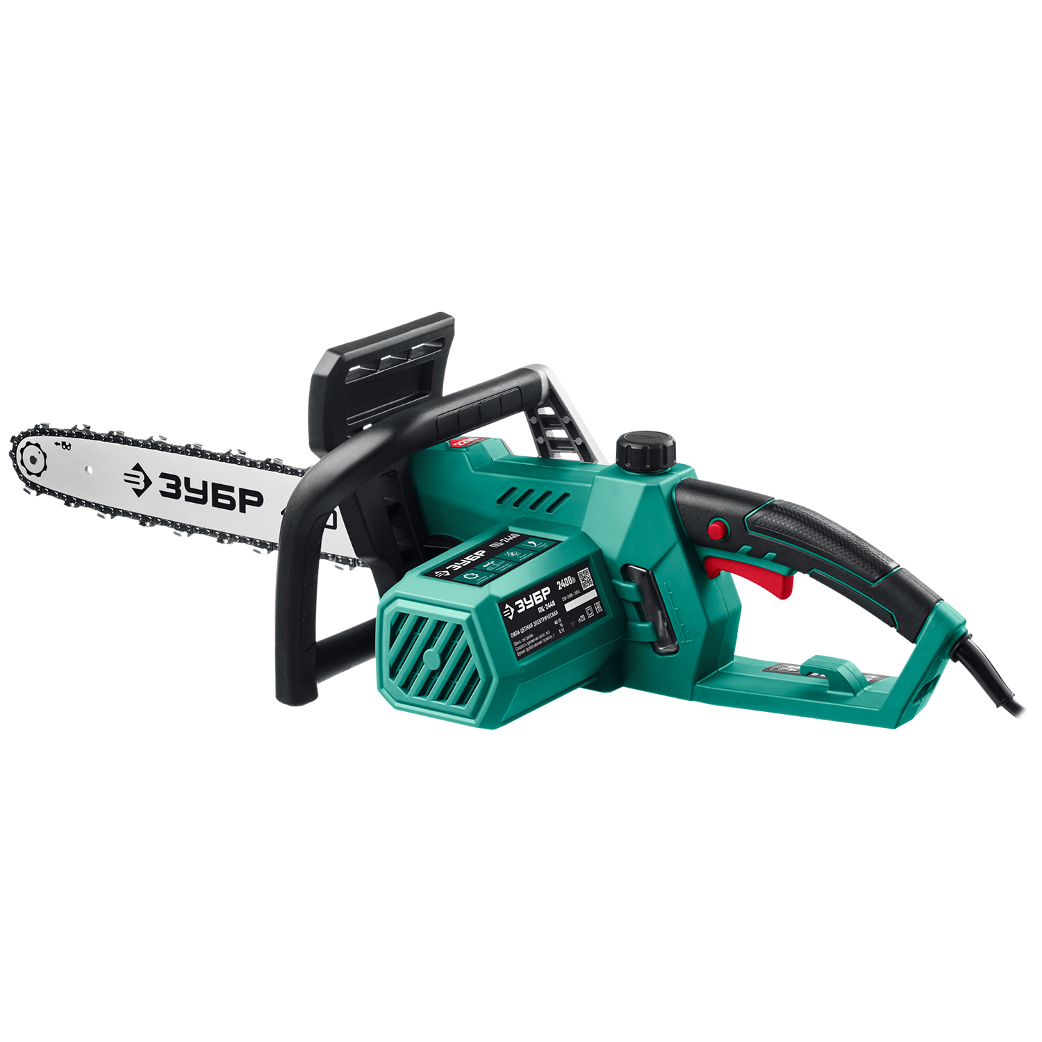 ЗУБР 2400 Вт, 40 см шина, электрическая цепная пила (ПЦ-2440) — фото 10