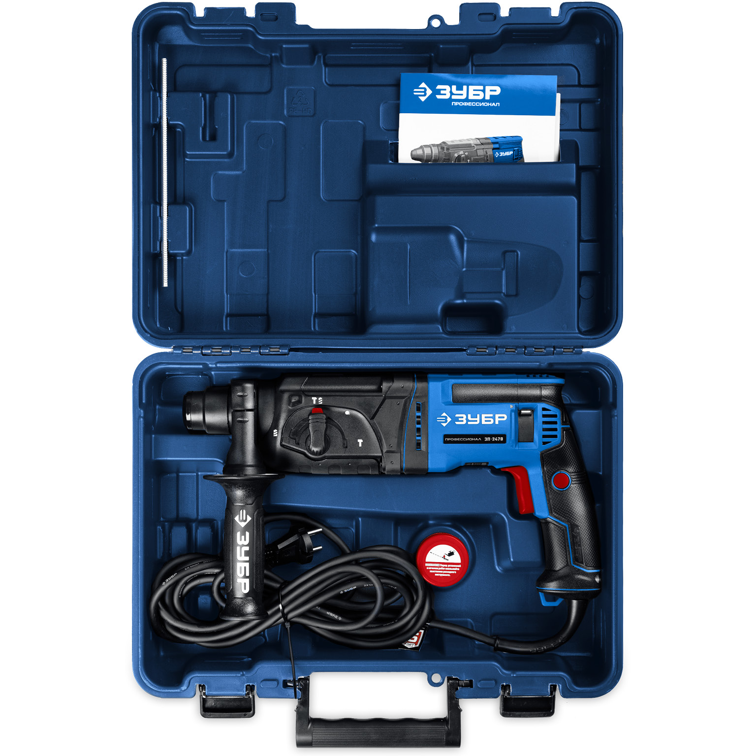 ЗУБР 24 мм, 780 Вт, перфоратор SDS Plus, Профессионал (ЗП-2470) — фото 9