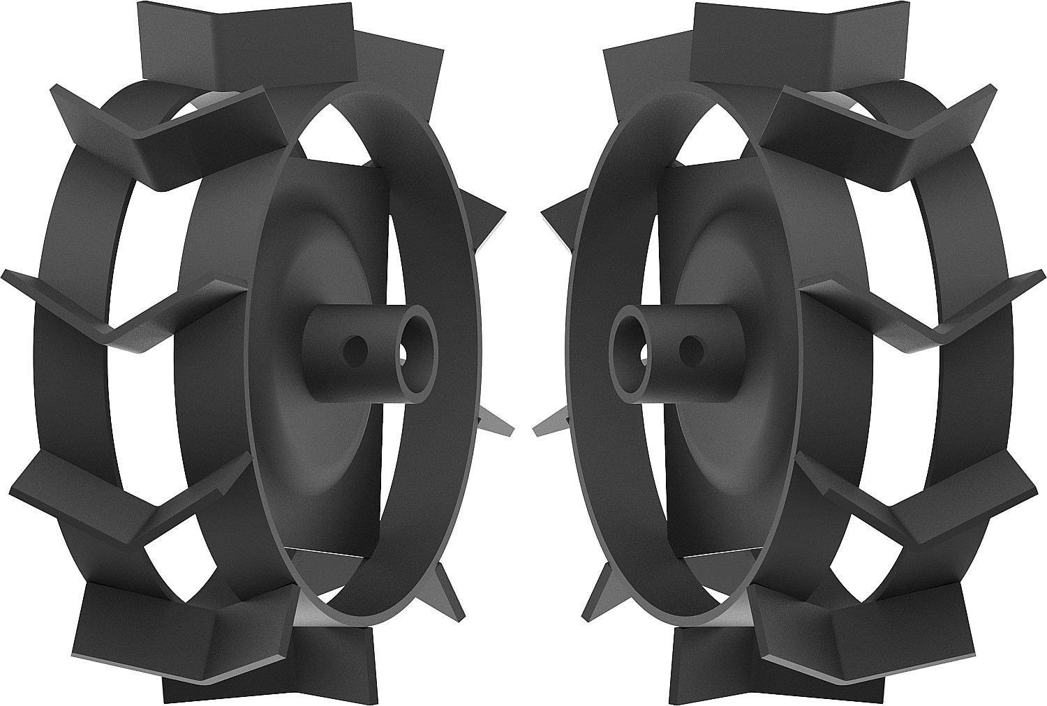 ЗУБР 270х90 мм, пос. d 30 мм, 2 шт., грунтозацепы для культиваторов (ГР-270)