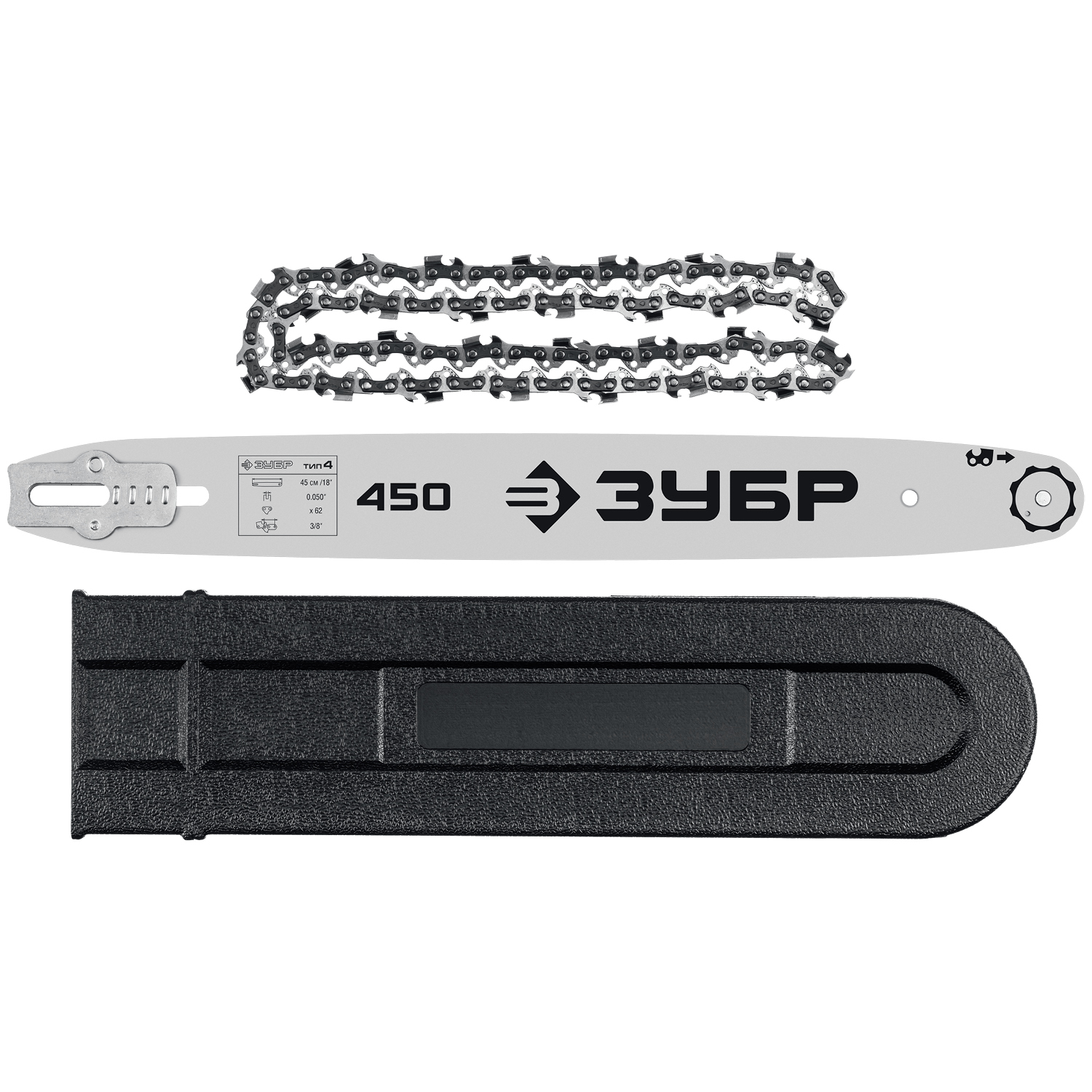 ЗУБР 2700 Вт, 45 см шина, электрическая цепная пила (ПЦ-2745) — фото 15