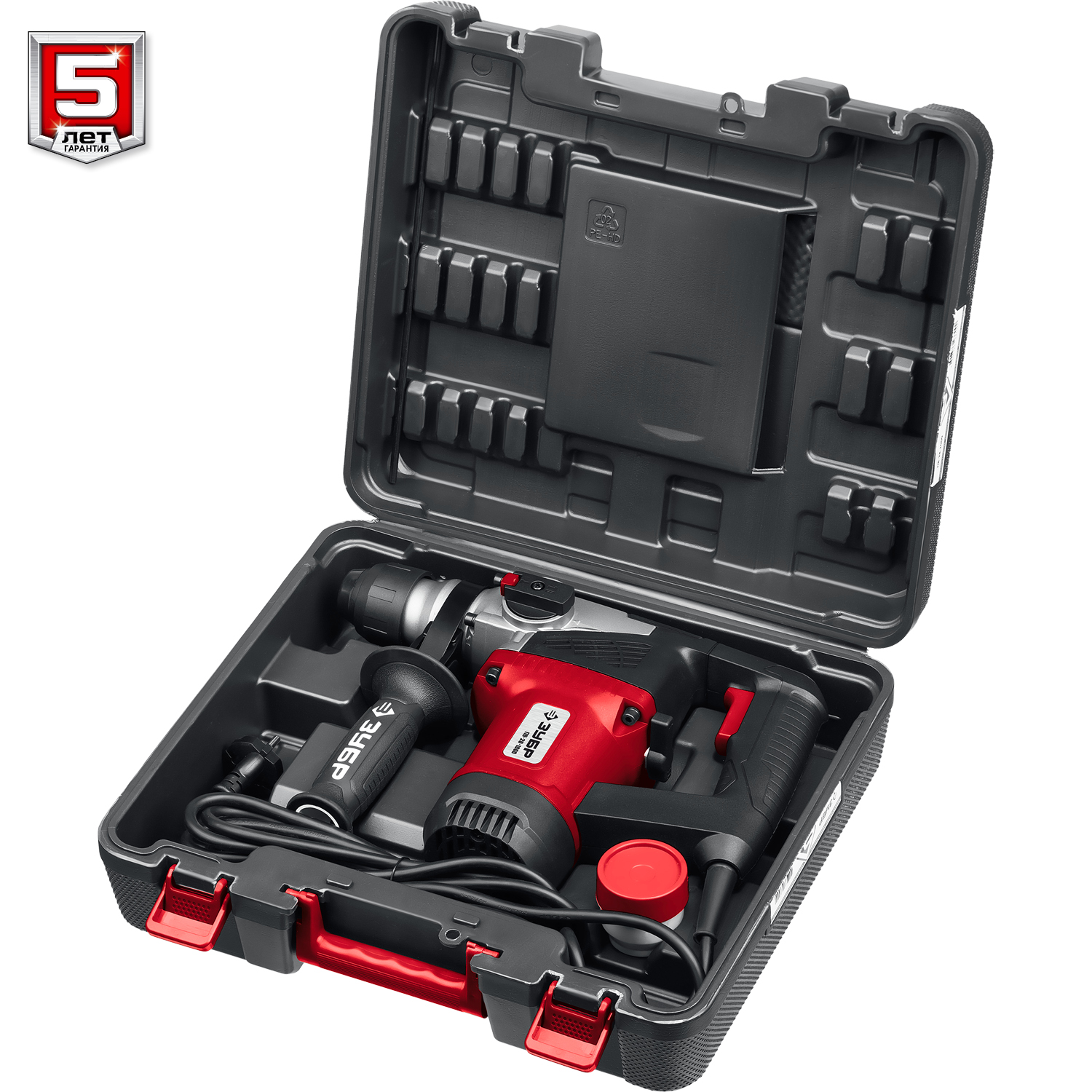 ЗУБР 28 мм, 1000 Вт, перфоратор SDS Plus (ПВ-28-1000) — фото 11