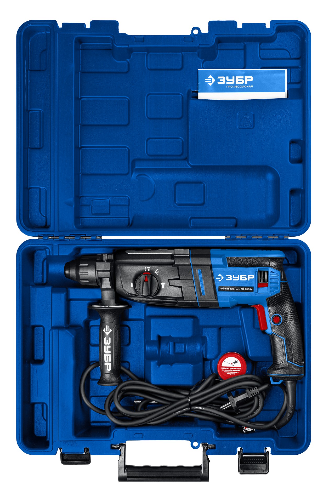 ЗУБР 28 мм, 900 Вт, перфоратор SDS Plus, мет. корпус, Профессионал (ЗП-2890 М) — фото 5