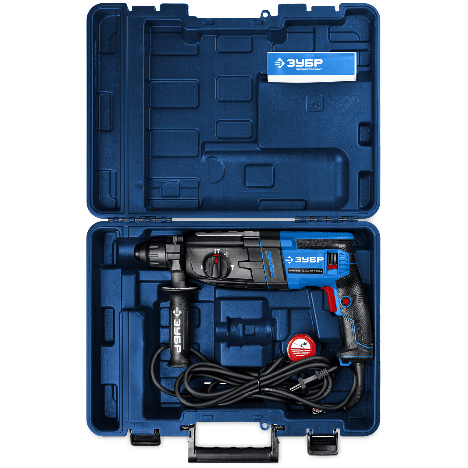 ЗУБР 28 мм, 900 Вт, перфоратор SDS Plus, мет. корпус, Профессионал (ЗП-2890 М) — фото 8