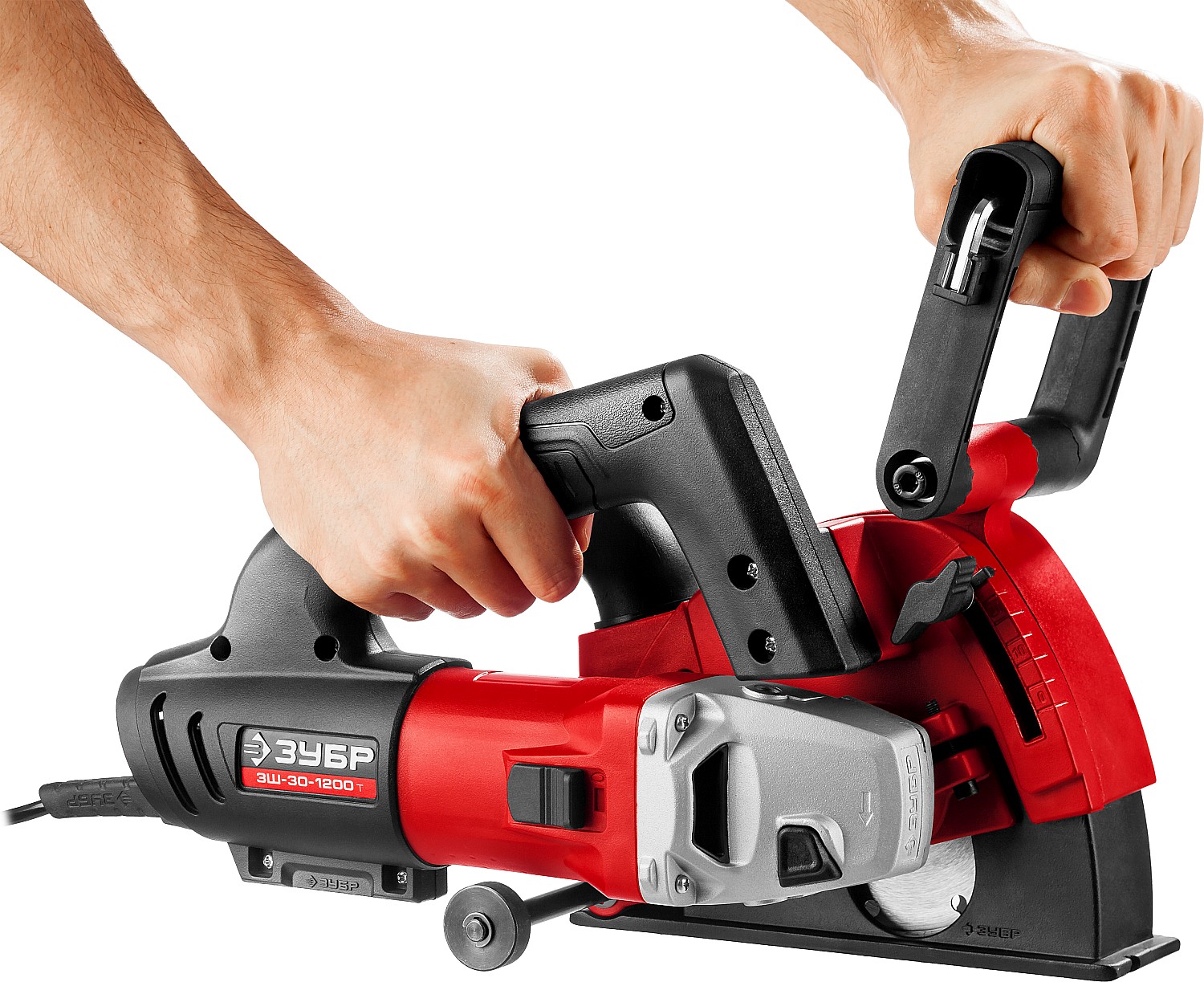 ЗУБР d 125 мм, 1200 Вт, 30 мм, штроборез (бороздодел) (ЗШ-30-1200 Т) — фото 13