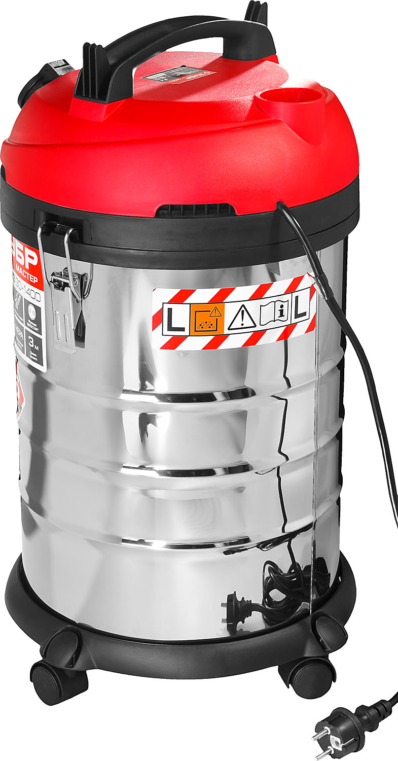 ЗУБР М3, 30 л, 1400 Вт, строительный пылесос (ПУ-30-1400 М3) — фото 5