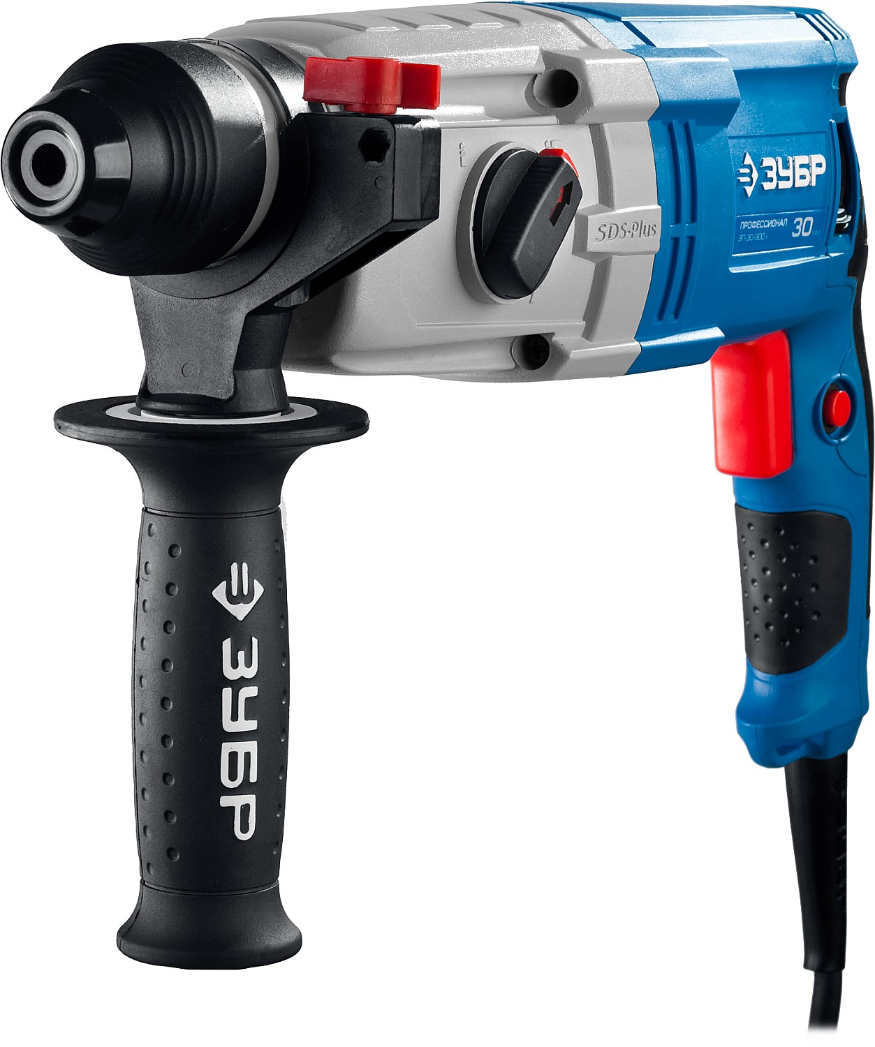 ЗУБР 30 мм, 900 Вт, перфоратор SDS Plus, Профессионал (ЗП-30-900 К) — фото 3