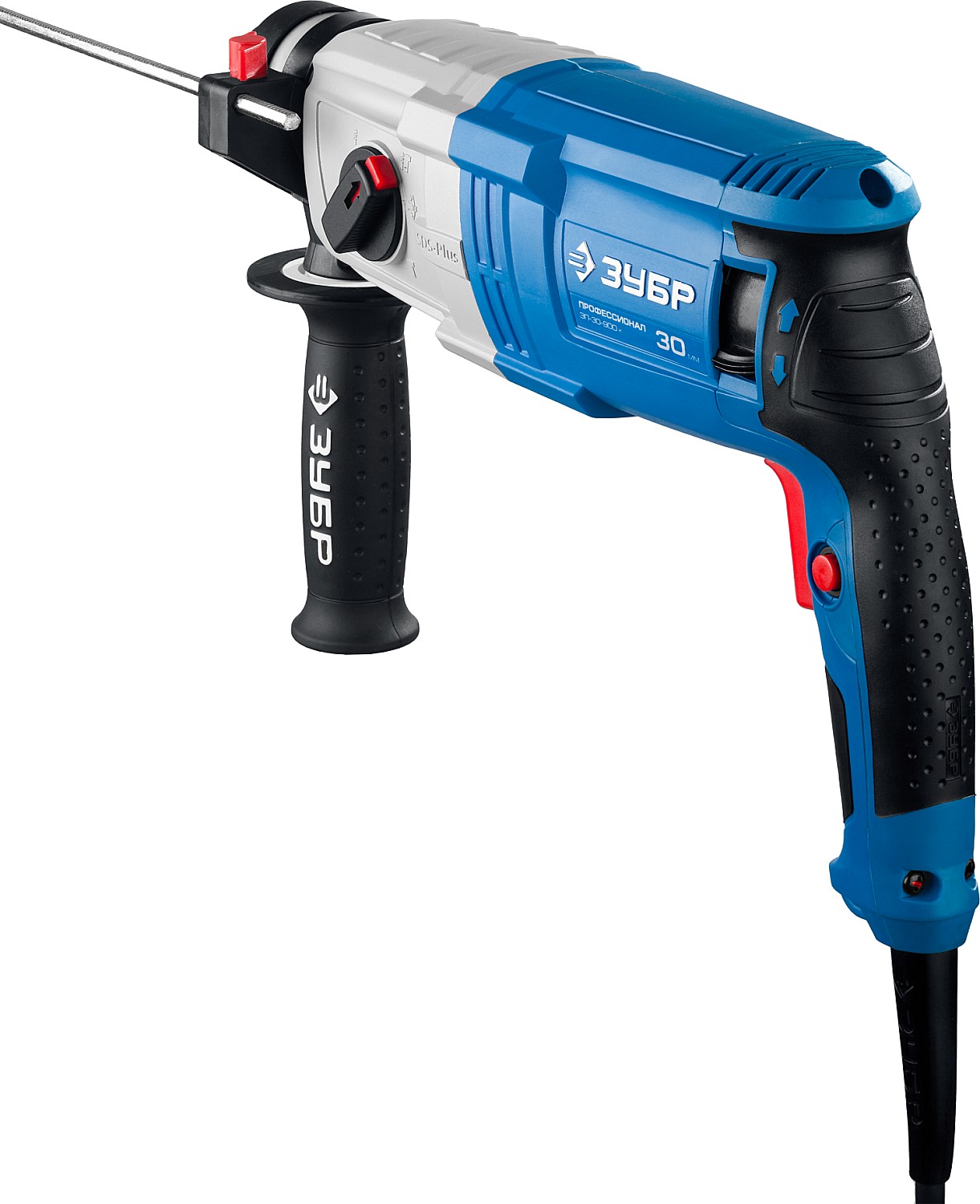 ЗУБР 30 мм, 900 Вт, перфоратор SDS Plus, Профессионал (ЗП-30-900 К) — фото 5