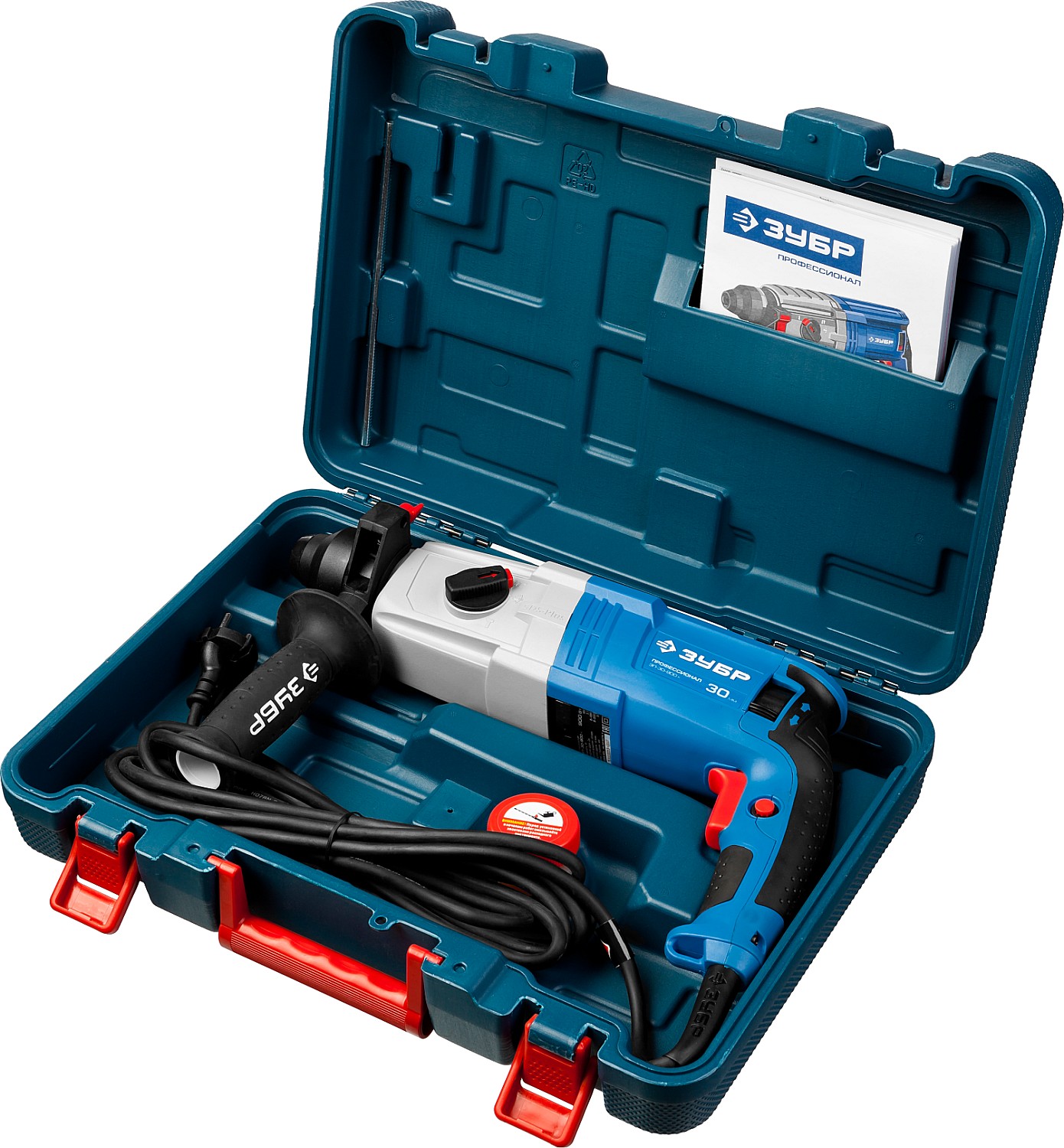ЗУБР 30 мм, 900 Вт, перфоратор SDS Plus, Профессионал (ЗП-30-900 К) — фото 7