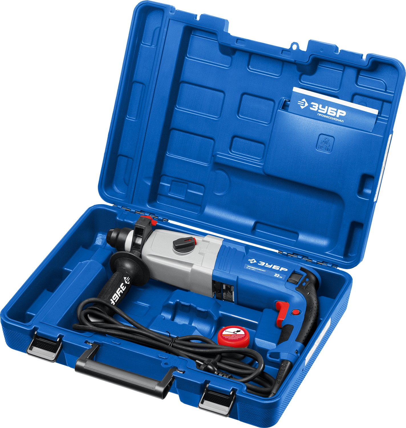 ЗУБР 32 мм, 1100 Вт, перфоратор SDS Plus, Профессионал (ЗП-32-1100 К) — фото 7