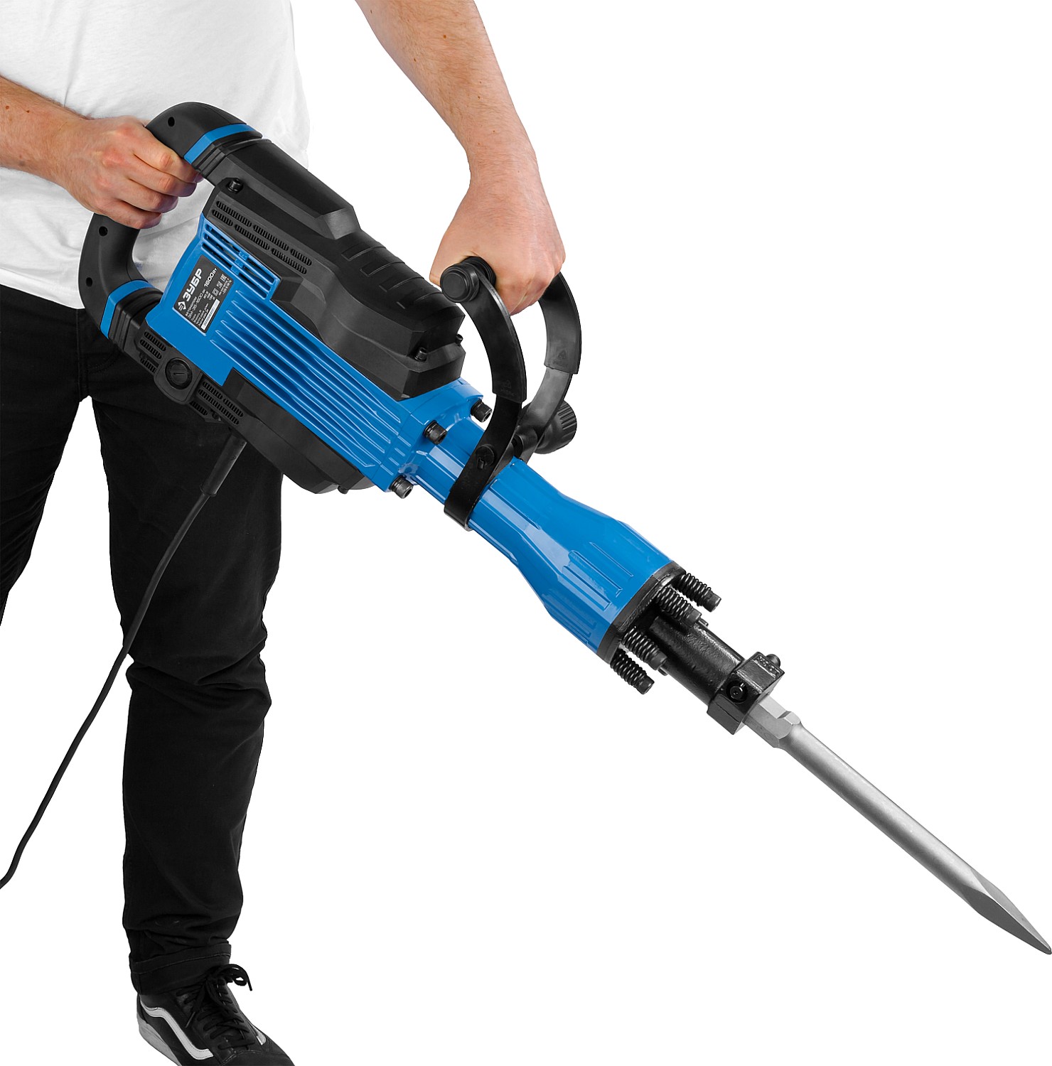 ЗУБР Бетонолом, 35 Дж, 1600 Вт, АВТ, отбойный молоток HEX-30, Профессионал (ЗМ-35-1600 ВК) — фото 7