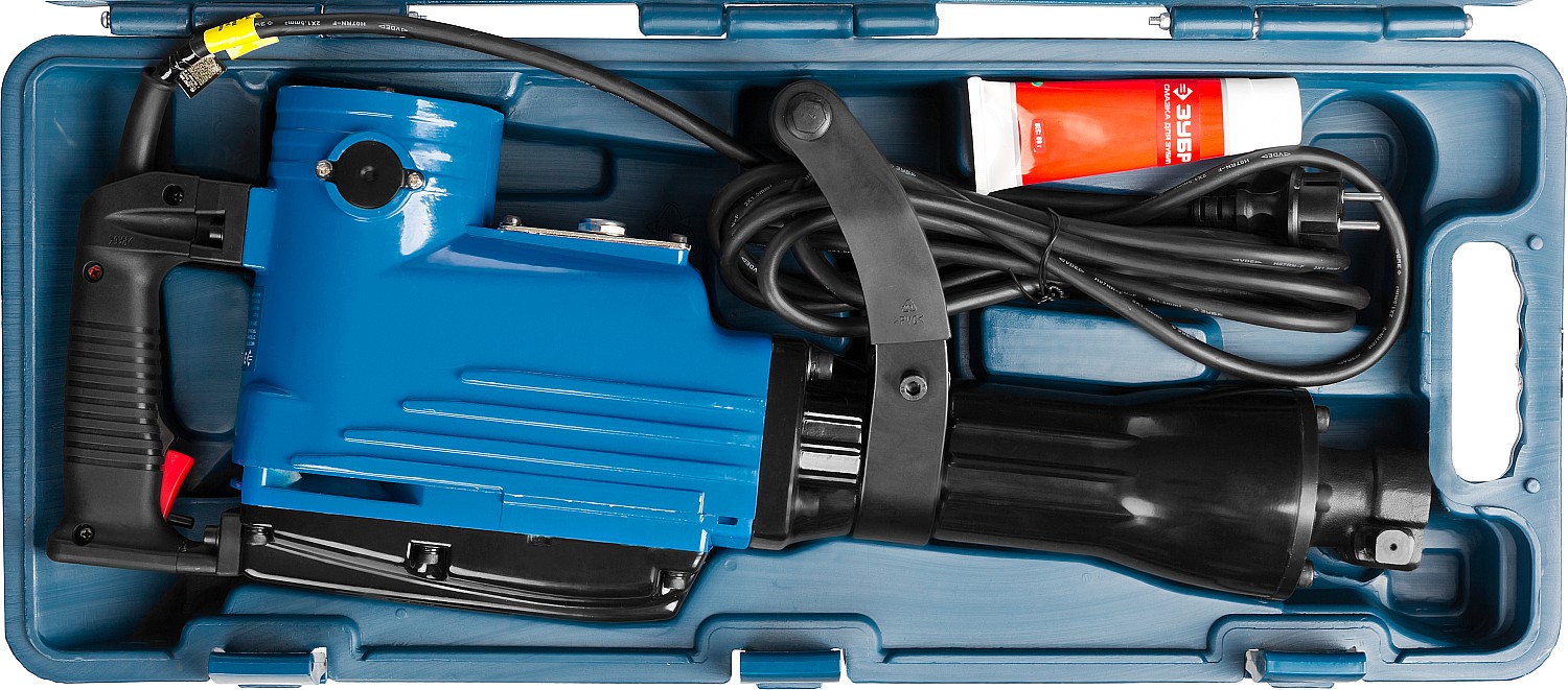 ЗУБР Бетонолом, 40 Дж, 1700 Вт, отбойный молоток HEX-30, Профессионал (ЗМ-40-1700 К) — фото 8