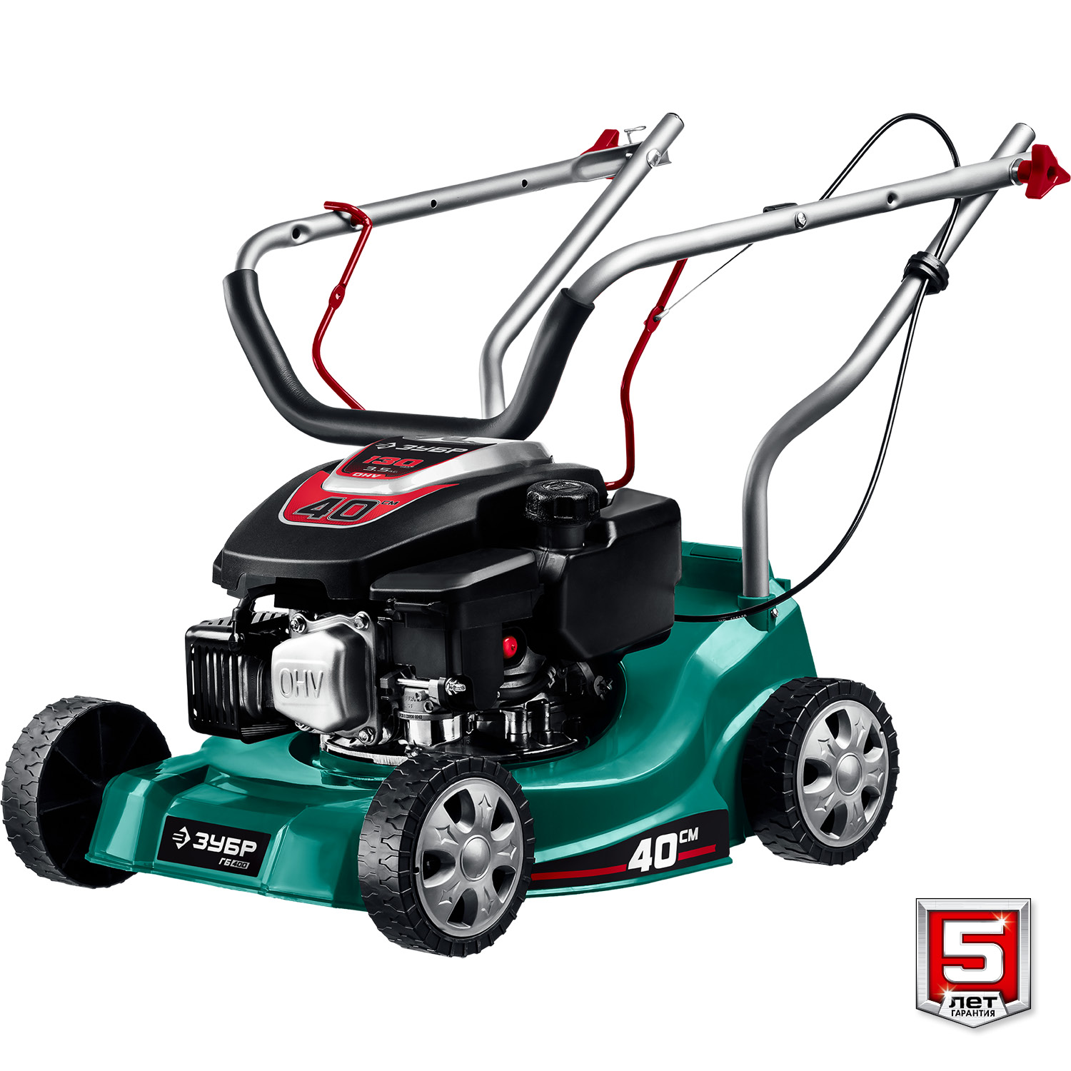 ЗУБР 400 мм, 3.5 л.с., бензиновая газонокосилка (ГБ-400) — фото 10