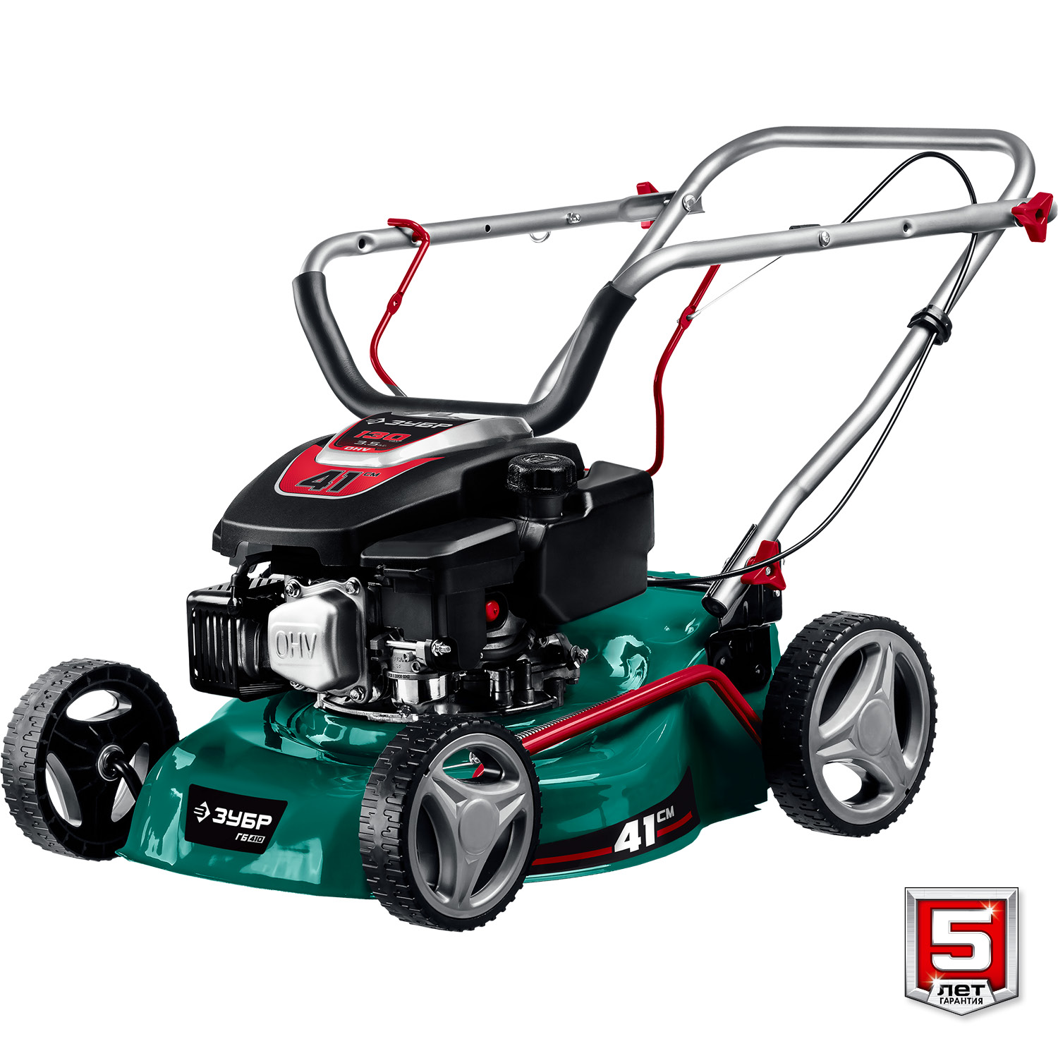 ЗУБР 410 мм, 3.5 л.с., бензиновая газонокосилка (ГБ-410) — фото 10