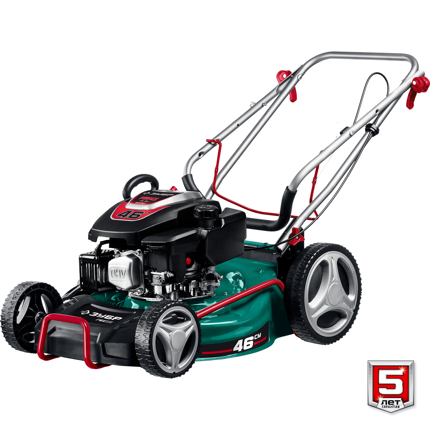 ЗУБР 460 мм, 4.5 л.с., бензиновая газонокосилка (ГБ-460) — фото 11
