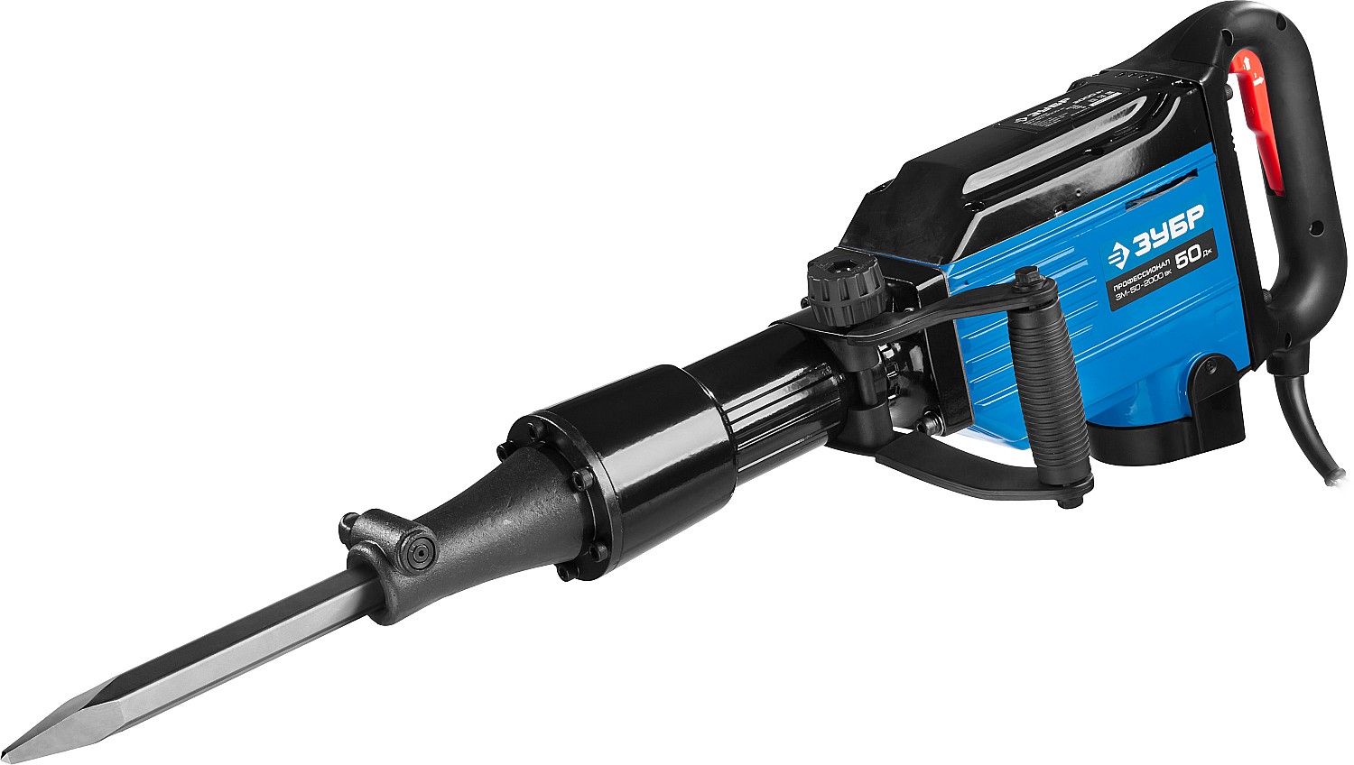ЗУБР Бетонолом, 50 Дж, 2000 Вт, АВТ, отбойный молоток HEX-28, Профессионал (ЗМ-50-2000 ВК) — фото 3