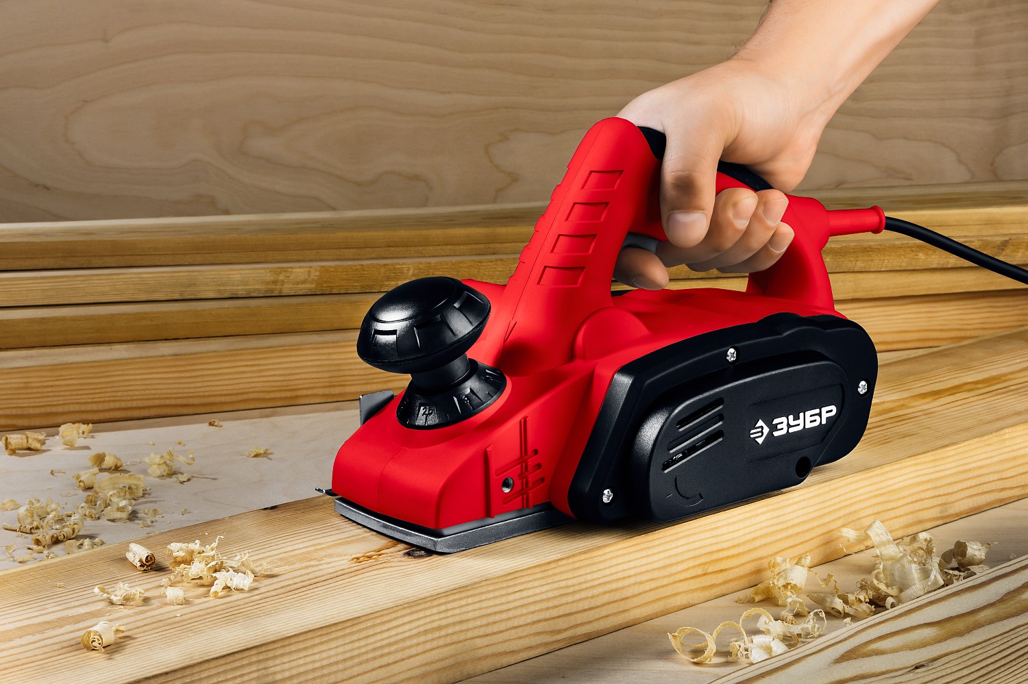 ЗУБР 950 Вт, 82 мм, электрический рубанок (электрорубанок) (ЗР-950-82) — фото 7