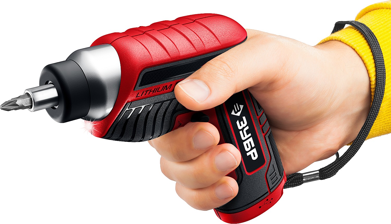 ЗУБР ViX 3.6 В, аккумуляторная отвертка, 10 бит, насадка штопор (ЗО-Е-3.6 ЛиМ1) — фото 4