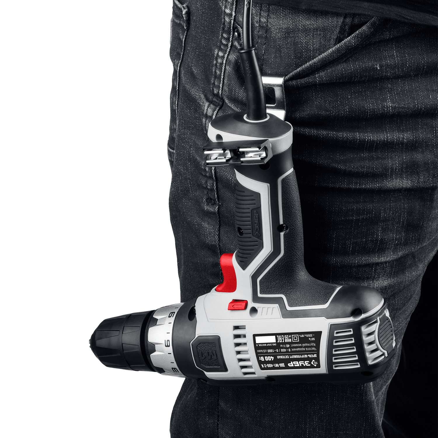 ЗУБР 400 Вт, 40 Н·м, кейс, сетевая дрель-шуруповерт (ДШ-М1-400-2 К) — фото 14