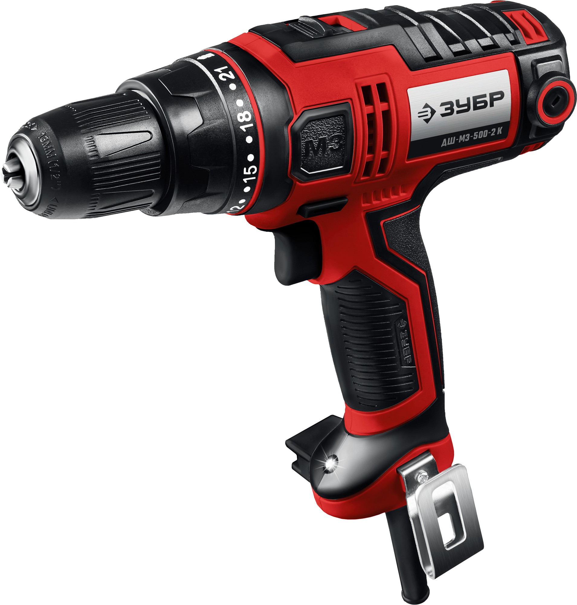 ЗУБР 500 Вт, 45 Н·м, кейс, сетевая дрель-шуруповерт (ДШ-М3-500-2 К) — фото 3