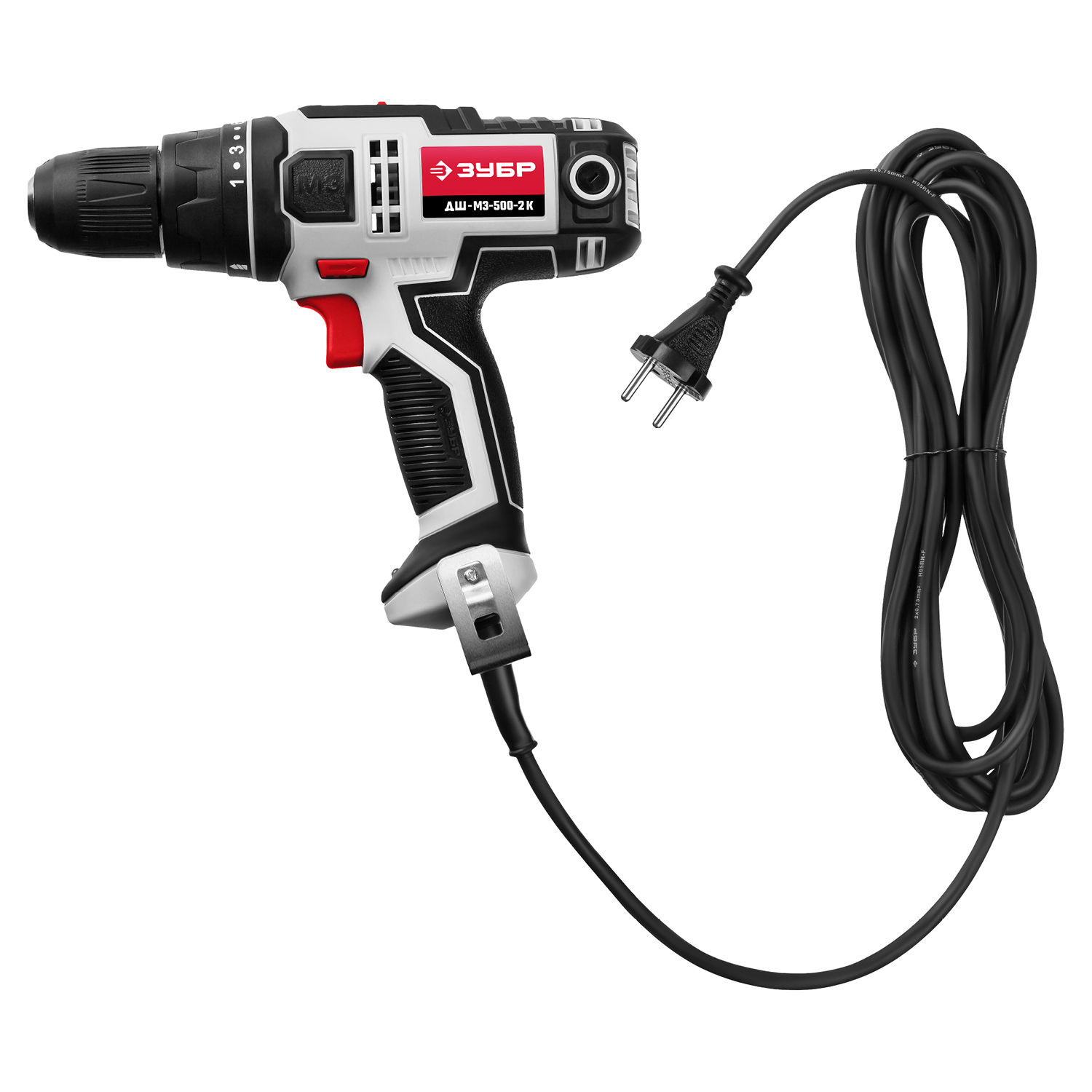 ЗУБР 500 Вт, 45 Н·м, кейс, сетевая дрель-шуруповерт (ДШ-М3-500-2 К) — фото 10