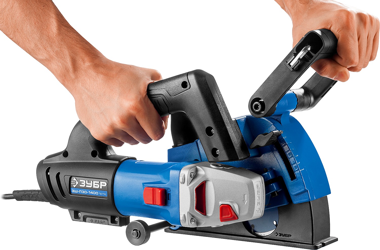 ЗУБР d 125 мм, 1400 Вт, 30 мм, штроборез (бороздодел), кейс, Профессионал (ЗШ-П30-1400 ПСТК) — фото 13
