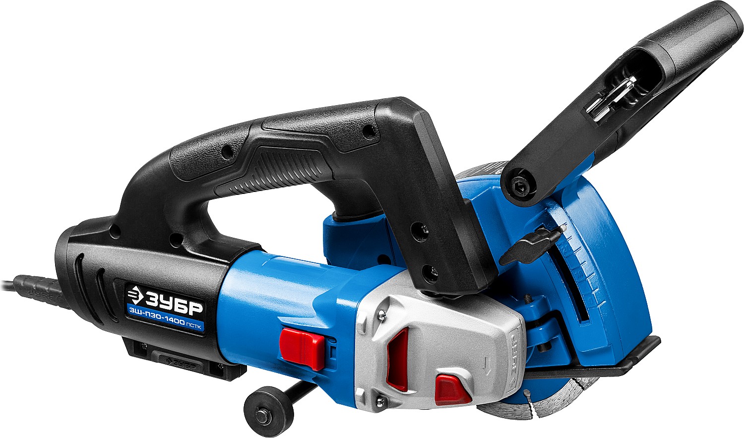 ЗУБР d 125 мм, 1400 Вт, 30 мм, штроборез (бороздодел), кейс, Профессионал (ЗШ-П30-1400 ПСТК) — фото 4