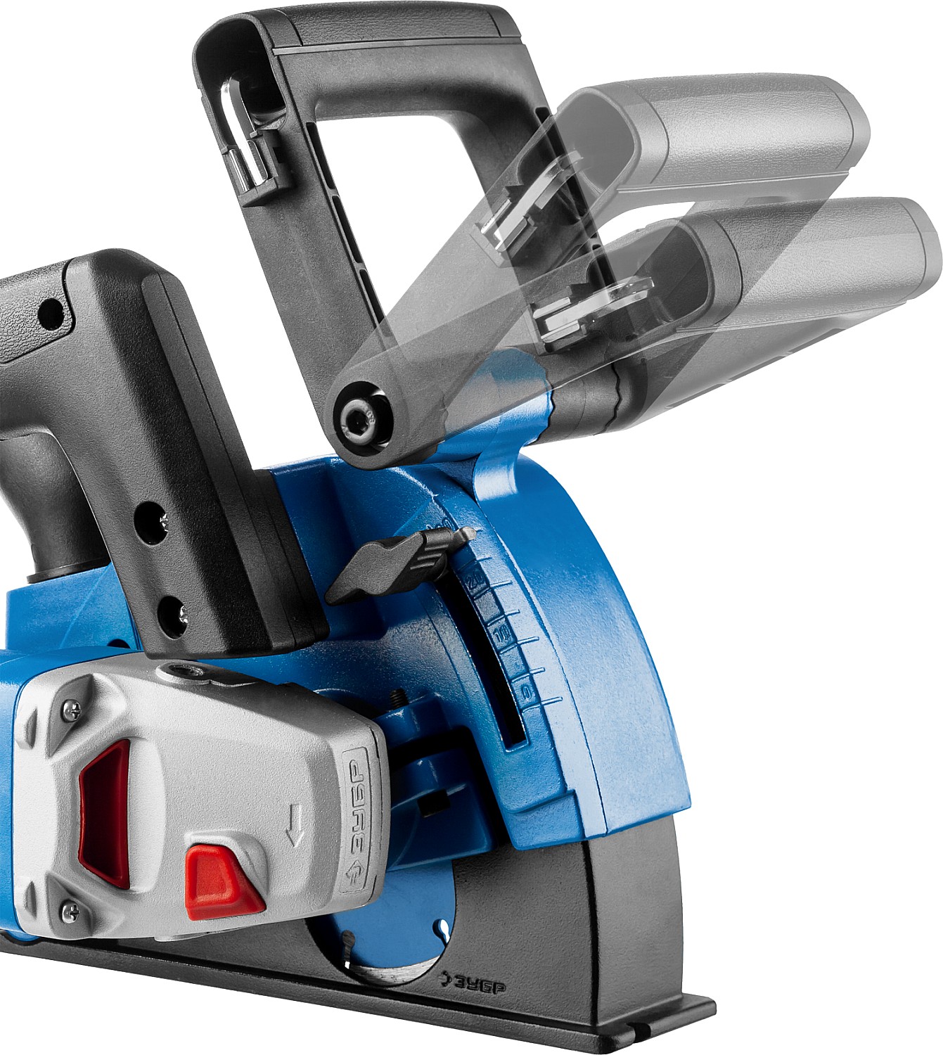 ЗУБР d 125 мм, 1400 Вт, 30 мм, штроборез (бороздодел), кейс, Профессионал (ЗШ-П30-1400 ПСТК) — фото 9