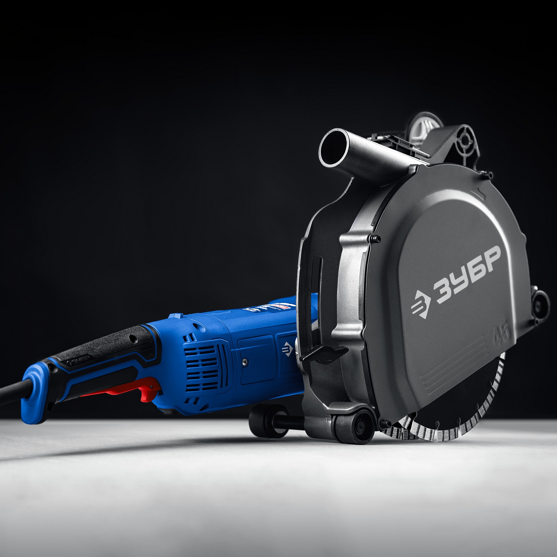 ЗУБР d 180 мм, 2200 Вт, 45 мм, штроборез (бороздодел), Профессионал (ЗШ-П45-2200 ПТ) — фото 6