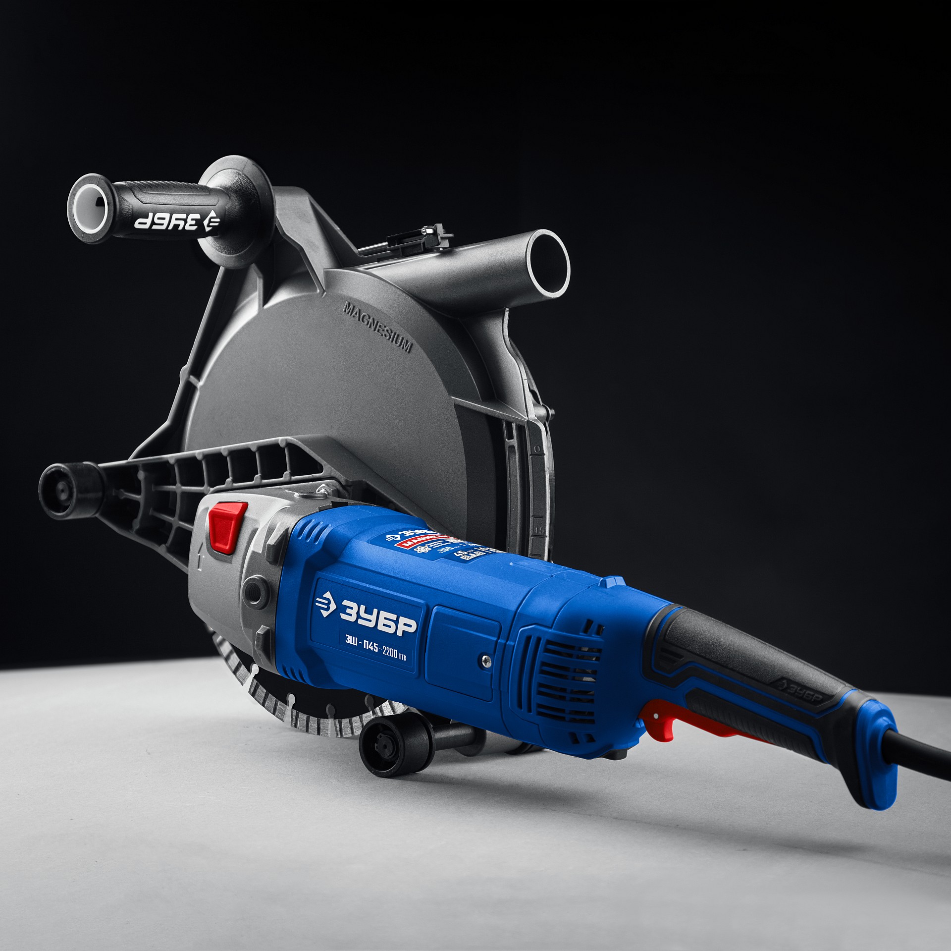 ЗУБР d 180 мм, 2200 Вт, 45 мм, штроборез (бороздодел), метал. ящик, Профессионал (ЗШ-П45-2200 ПТК) — фото 3