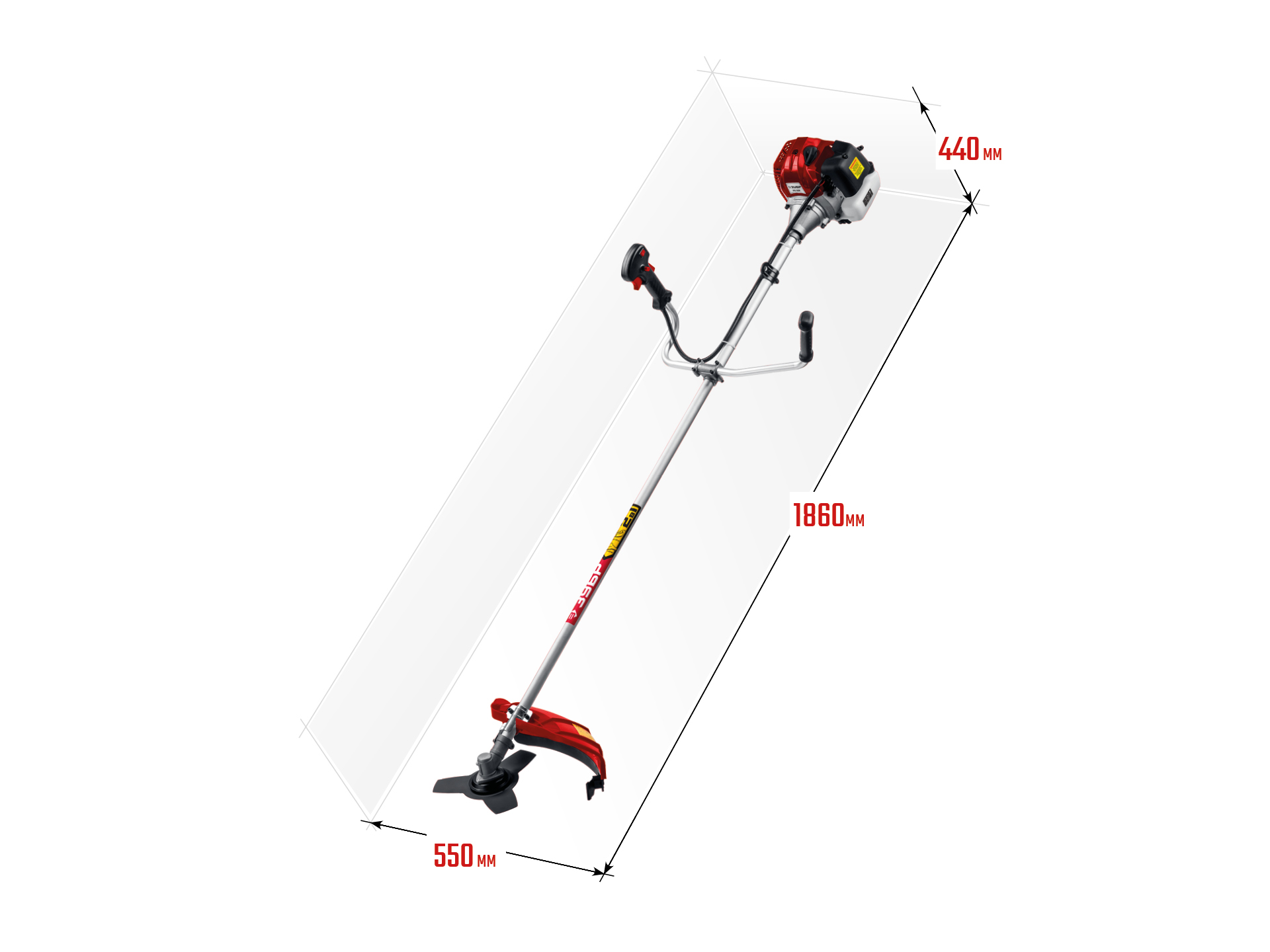 ЗУБР 1 кВт, бензиновый триммер (КРБ-1000) — фото 3