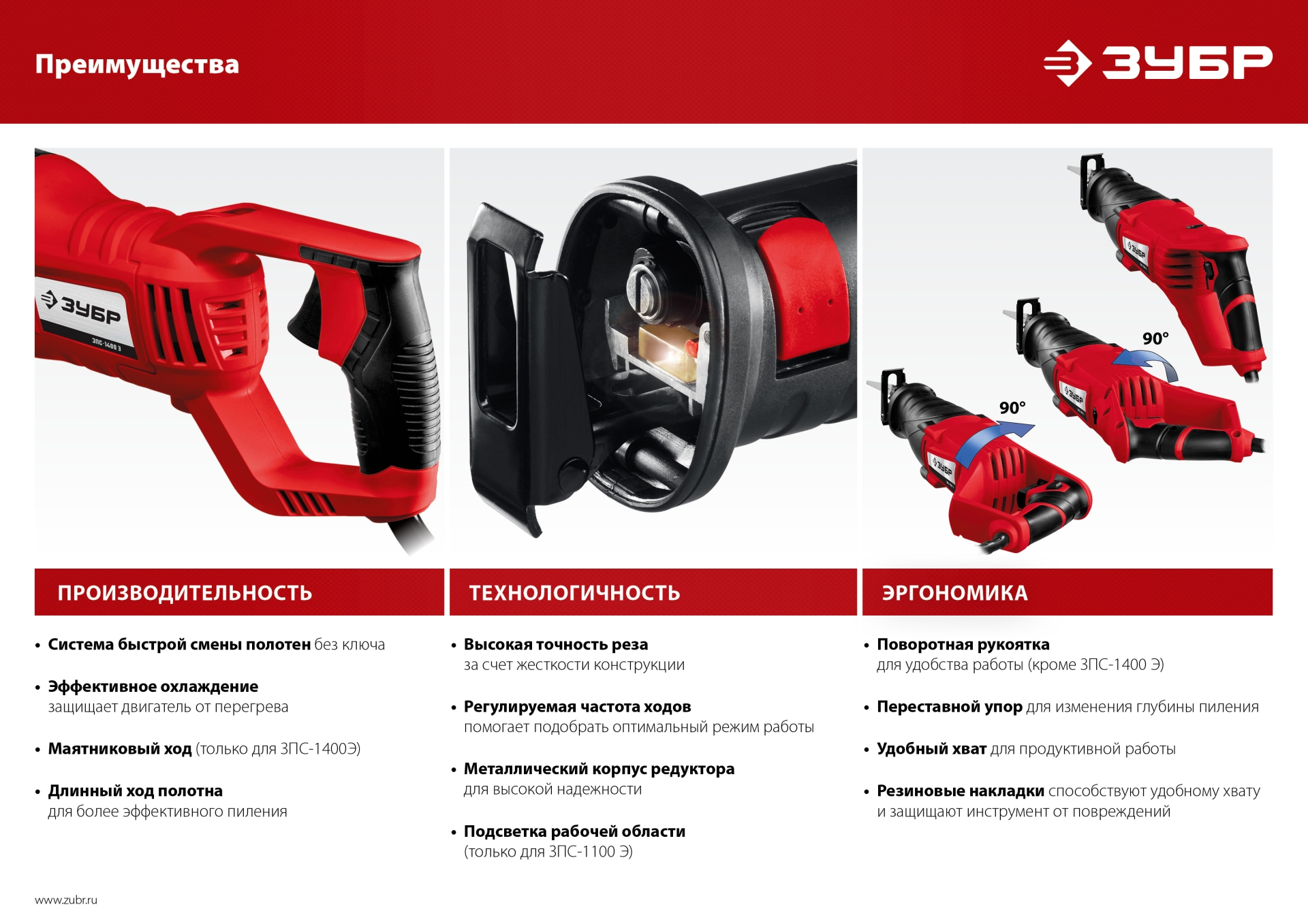 ЗУБР 1100 Вт, сабельная пила (ЗПС-1100 Э) — фото 15