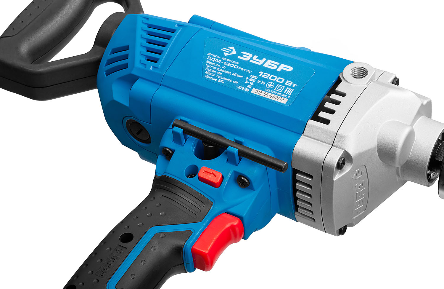 ЗУБР 1200 Вт, 16 мм, дрель-миксер, Профессионал (ЗДМ-1200 РММ2) — фото 7