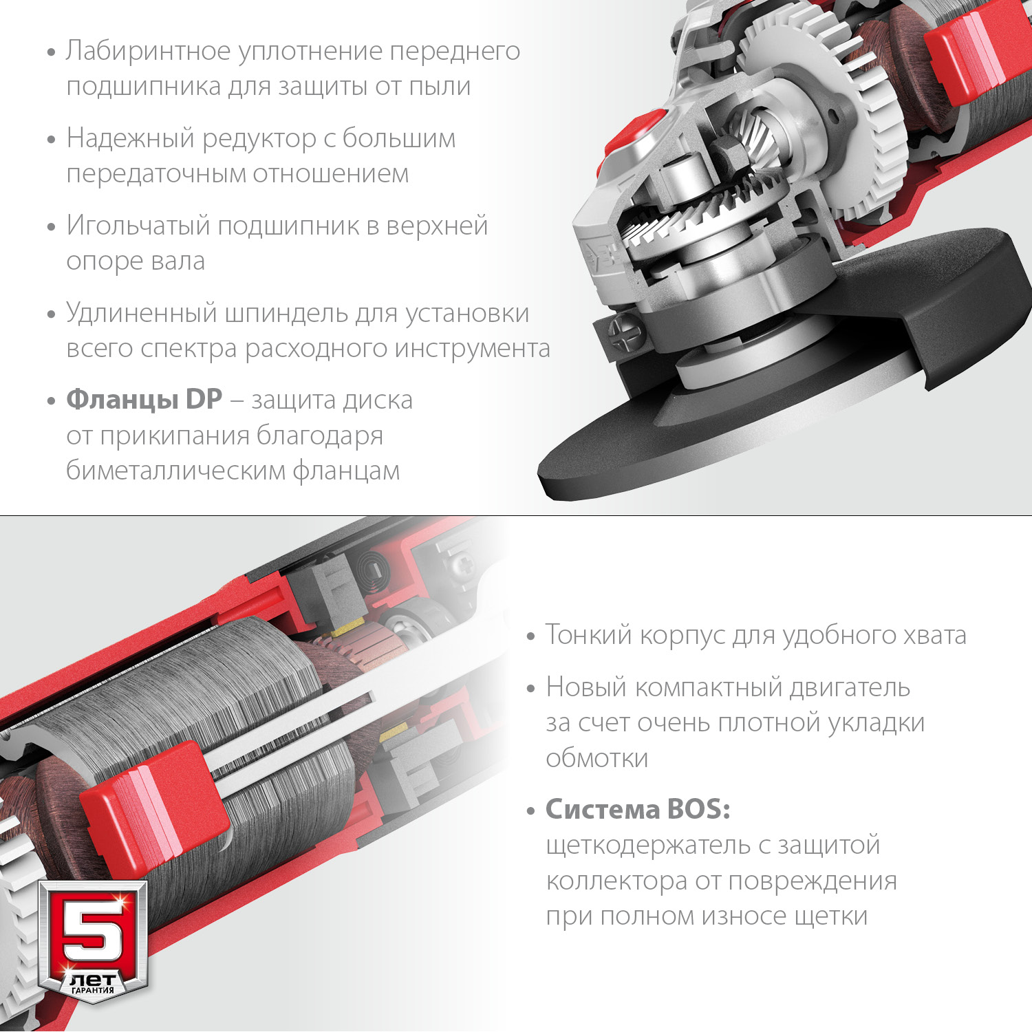 ЗУБР 1000 Вт, d125 мм, УШМ (УШМ-125-1005) — фото 6