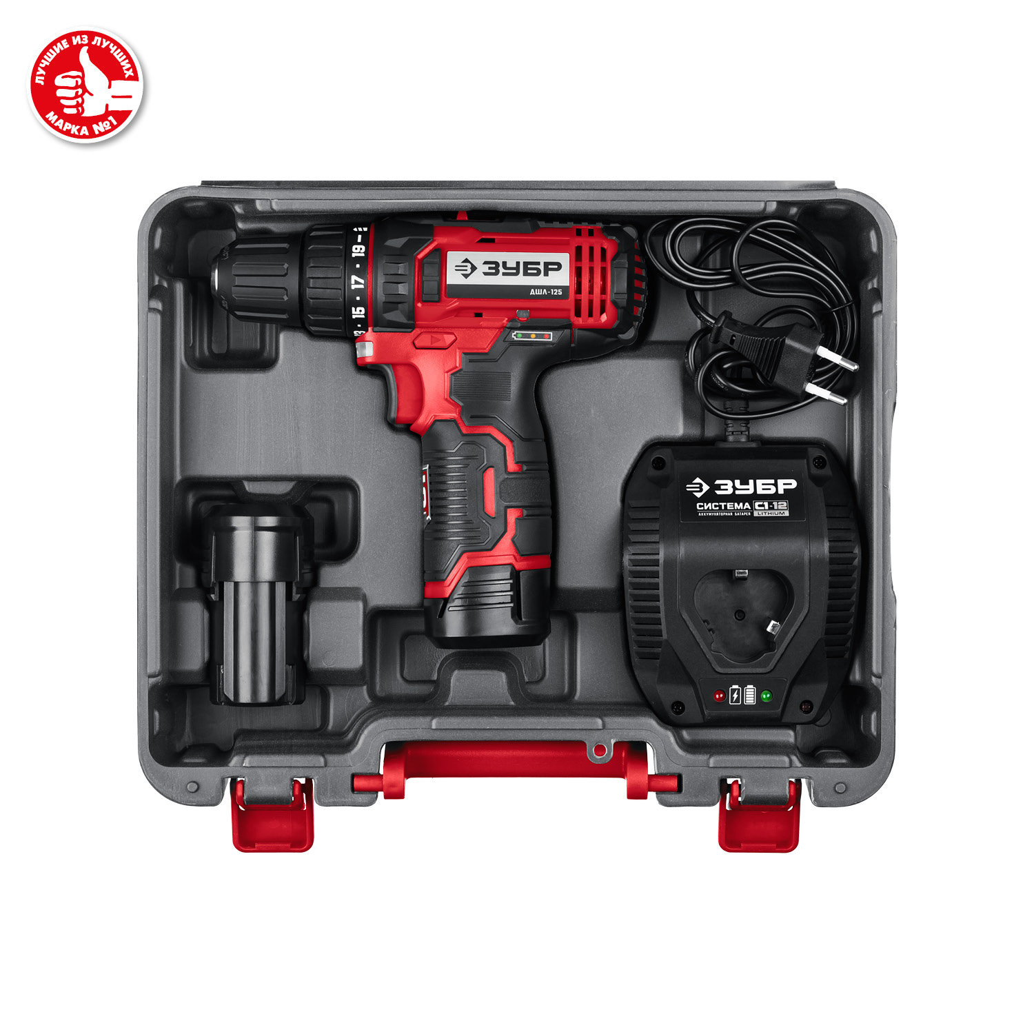 ЗУБР С1-12, 12 В, 80 мм, 2 АКБ (2 А·ч), сабельная пила (СПЛ-125-22) — фото 16