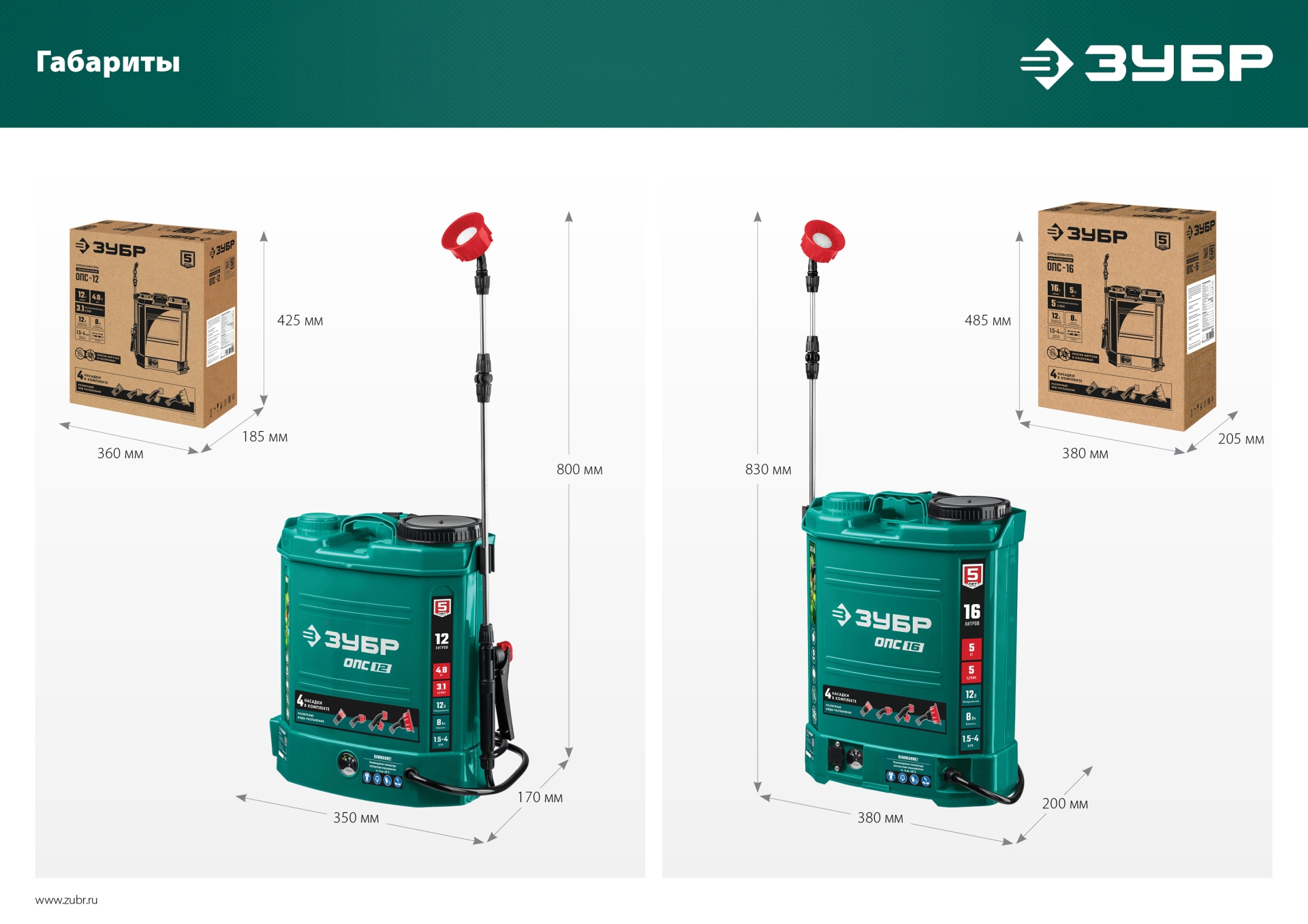 ЗУБР 12 л, аккумуляторный опрыскиватель (ОПС-12) — фото 23