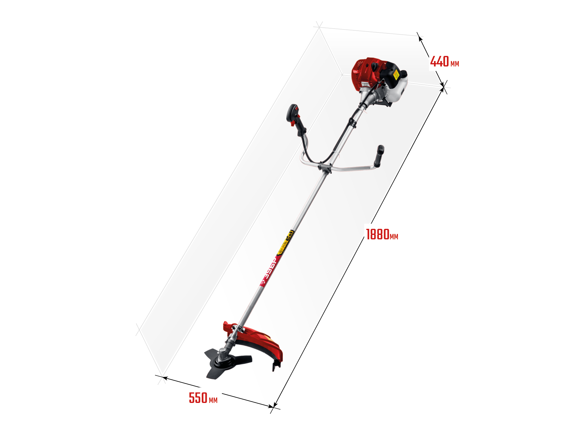ЗУБР 1.3 кВт, бензиновый триммер (КРБ-1300) — фото 3