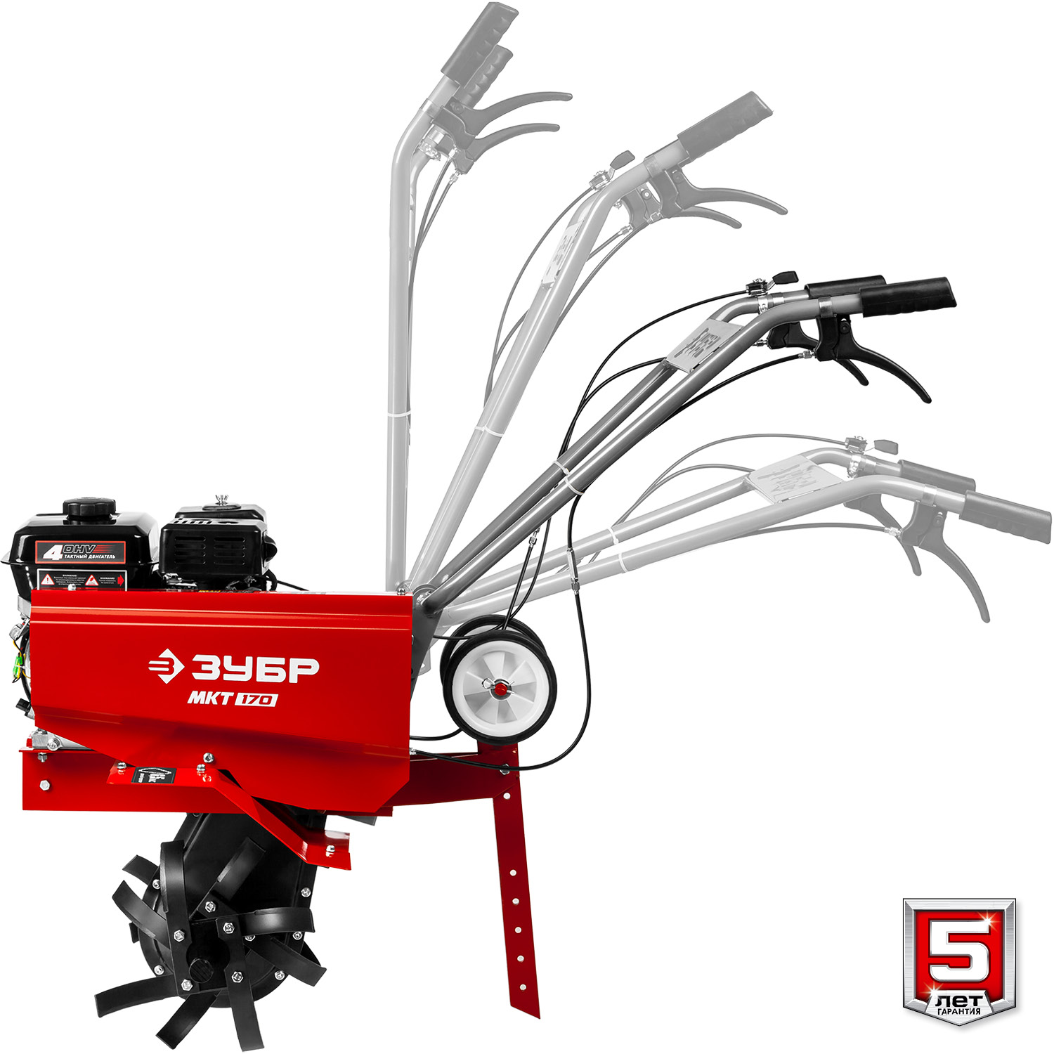 ЗУБР 6.5 л.с., бензиновый культиватор (МКТ-170) — фото 9