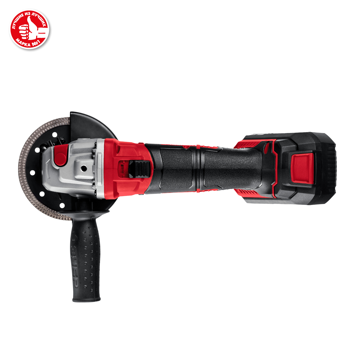 ЗУБР С1-18, 18 В, 125 мм, 1 АКБ (4 А·ч), УШМ, кейс (УШМ-18-125-41) — фото 12